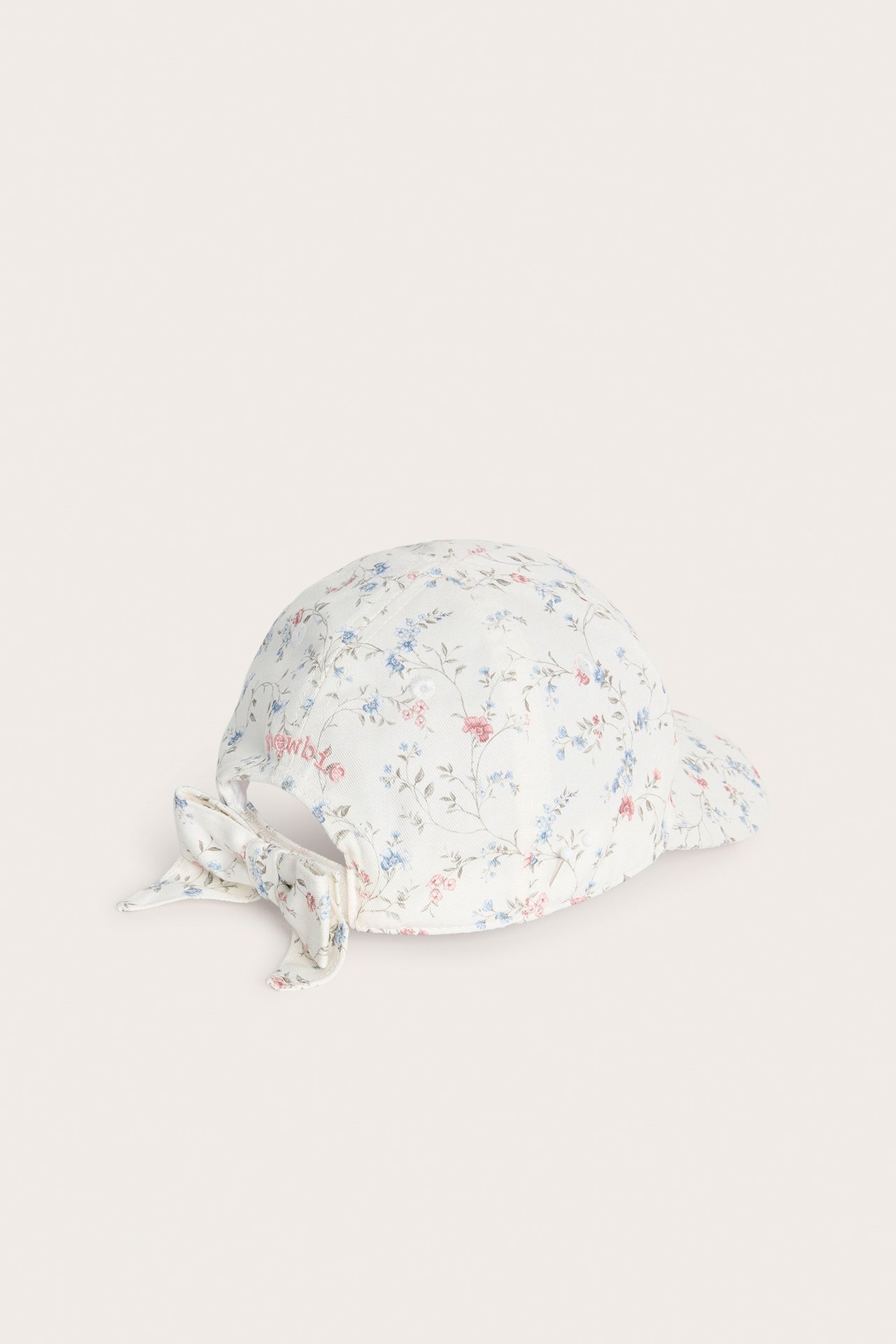 Floral cap with bow