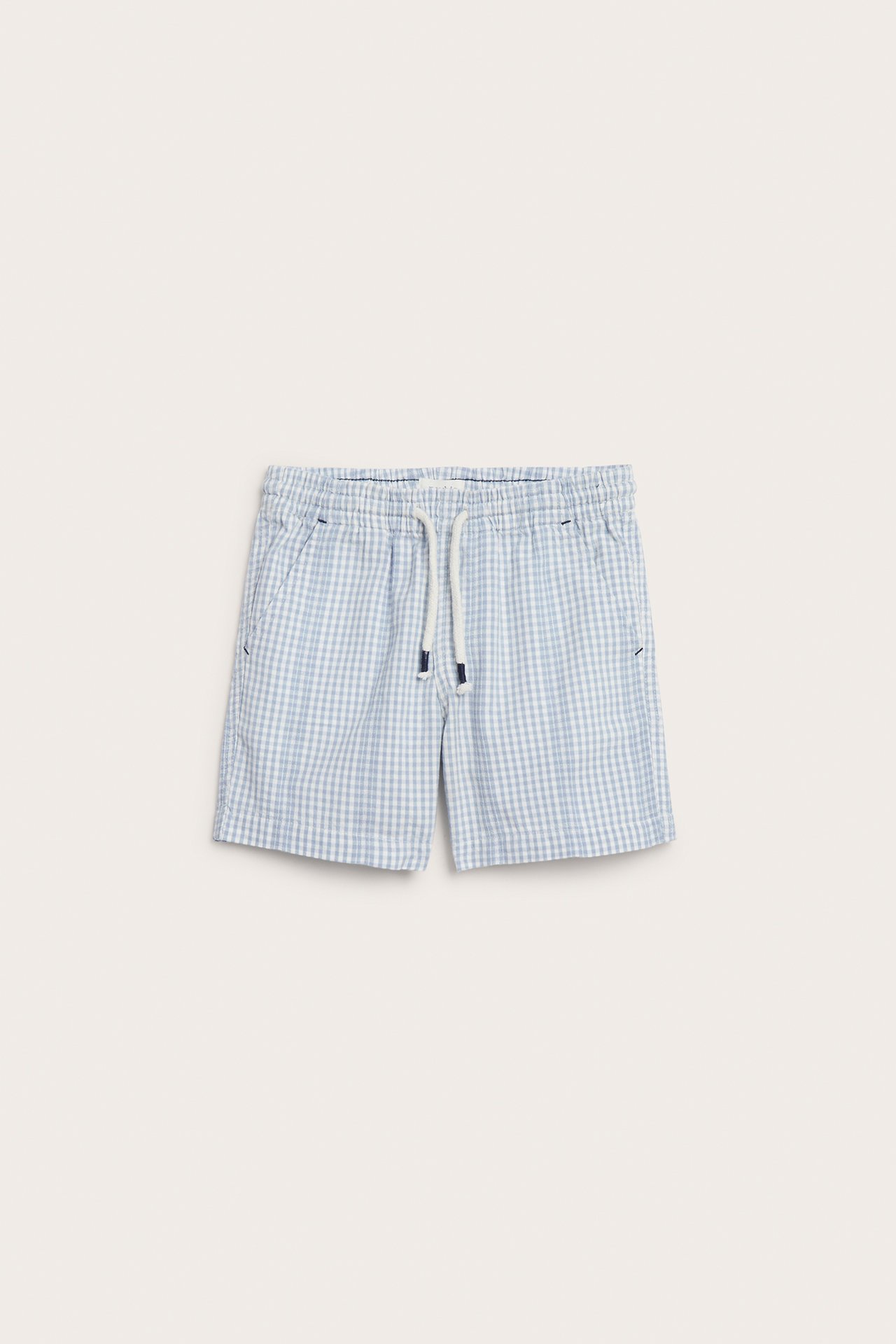 Checked shorts - Off-white - 2