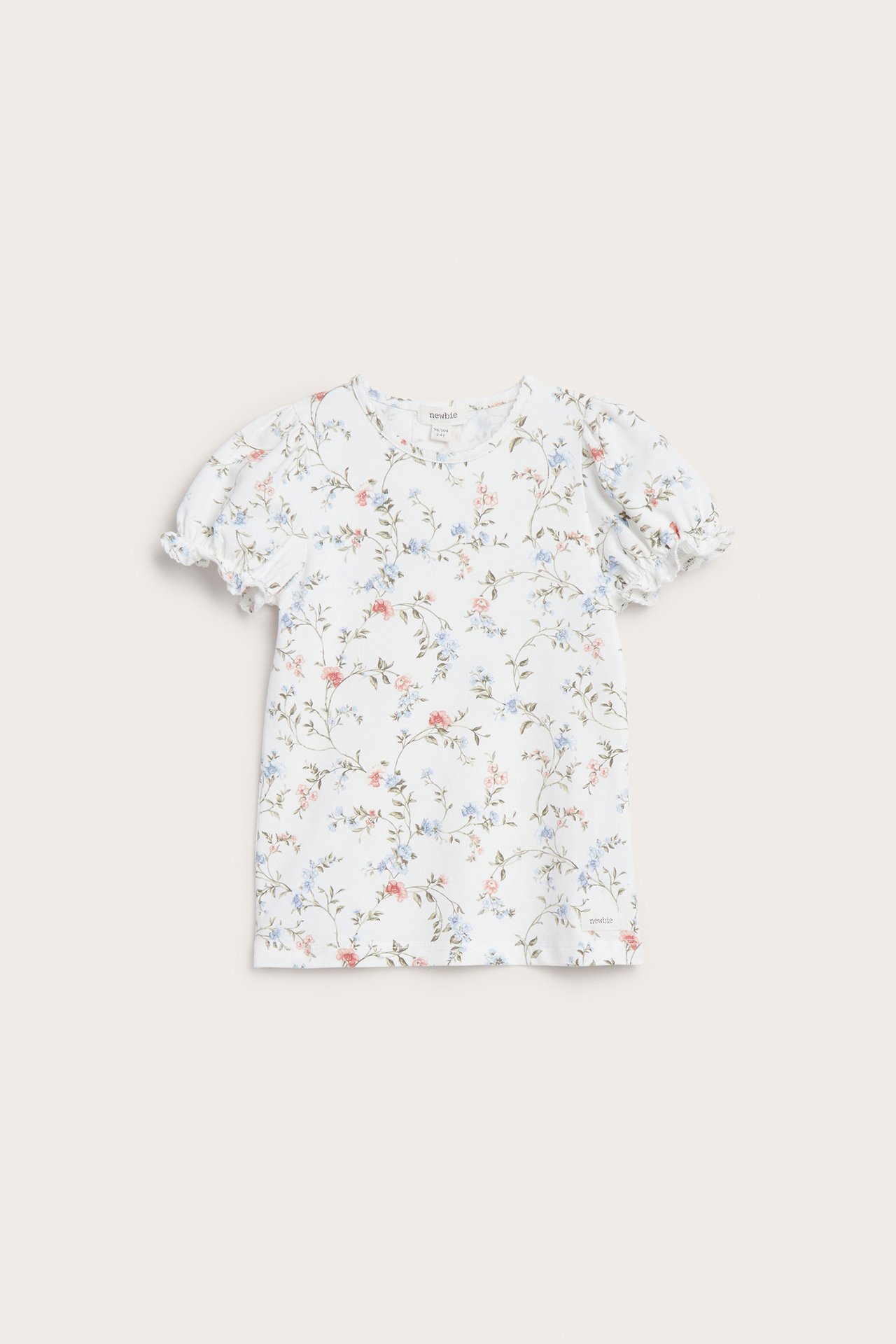 Short sleeve floral top - Off-white - 2