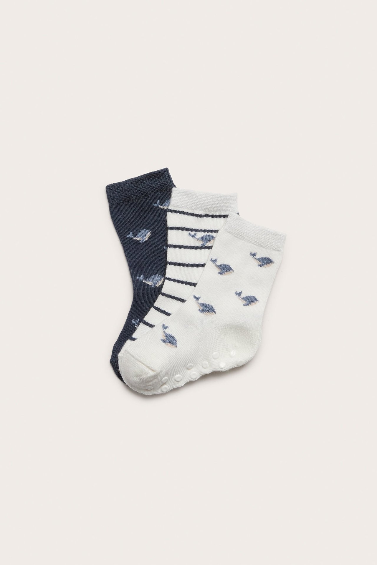 Socken mit Wal-Muster 3er-Pack