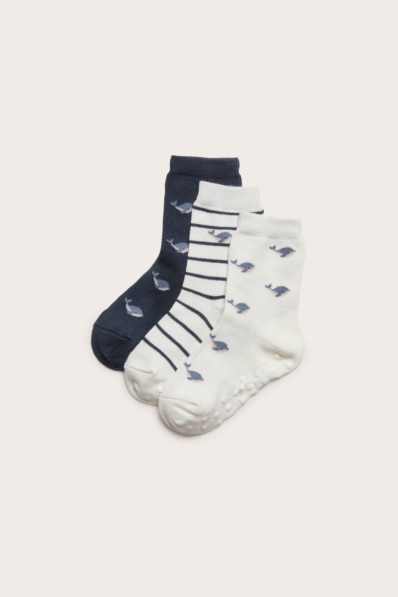 Socken 3er-Pack mit Walen