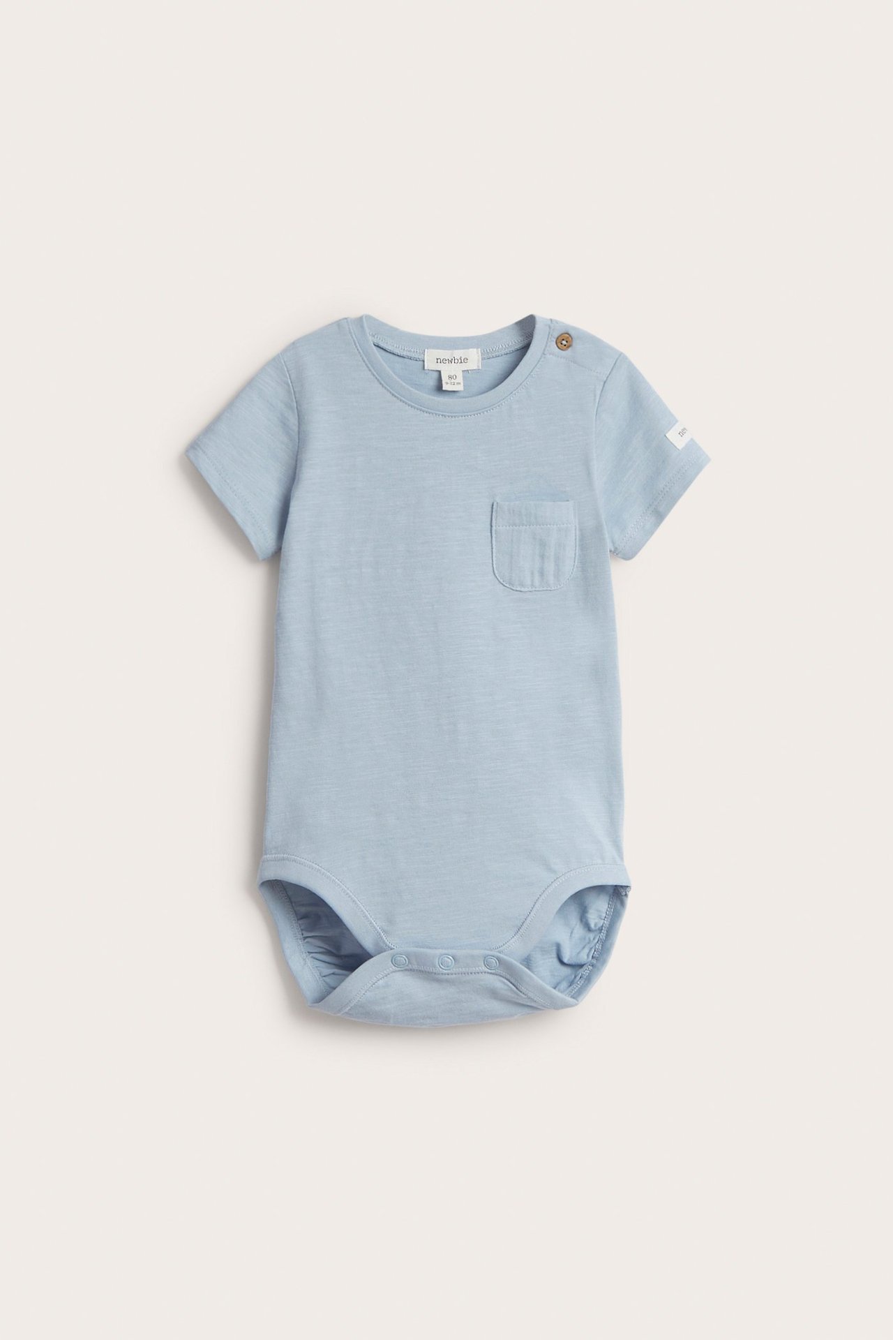 Short sleeve bodysuit with chest pocket