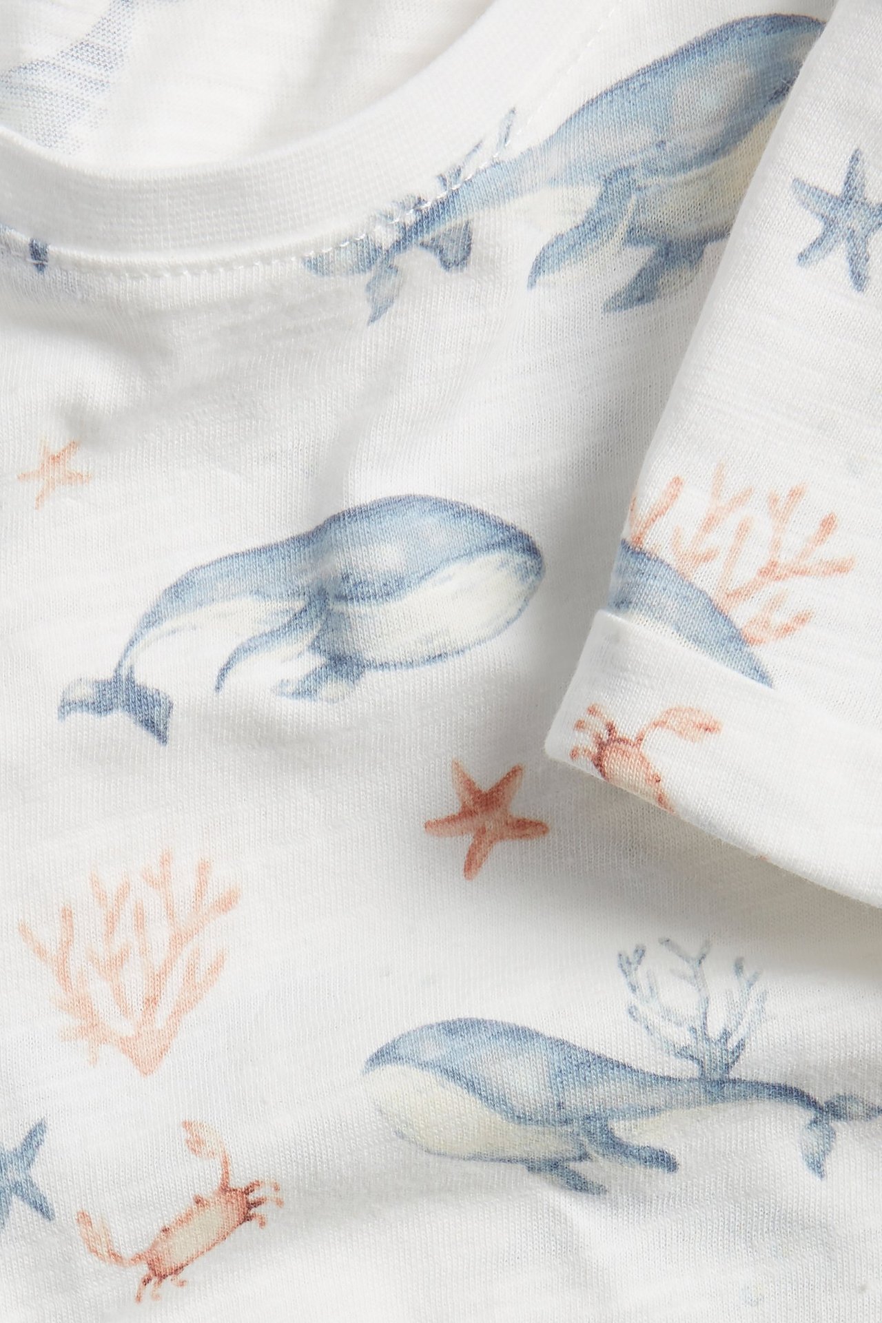 Whale pattern T-shirt