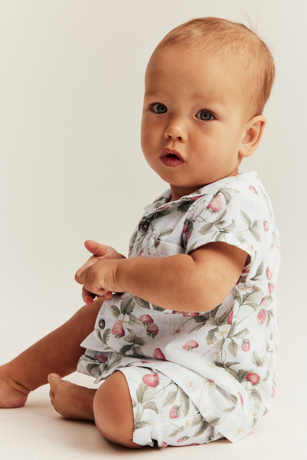 Strawberry print shirt