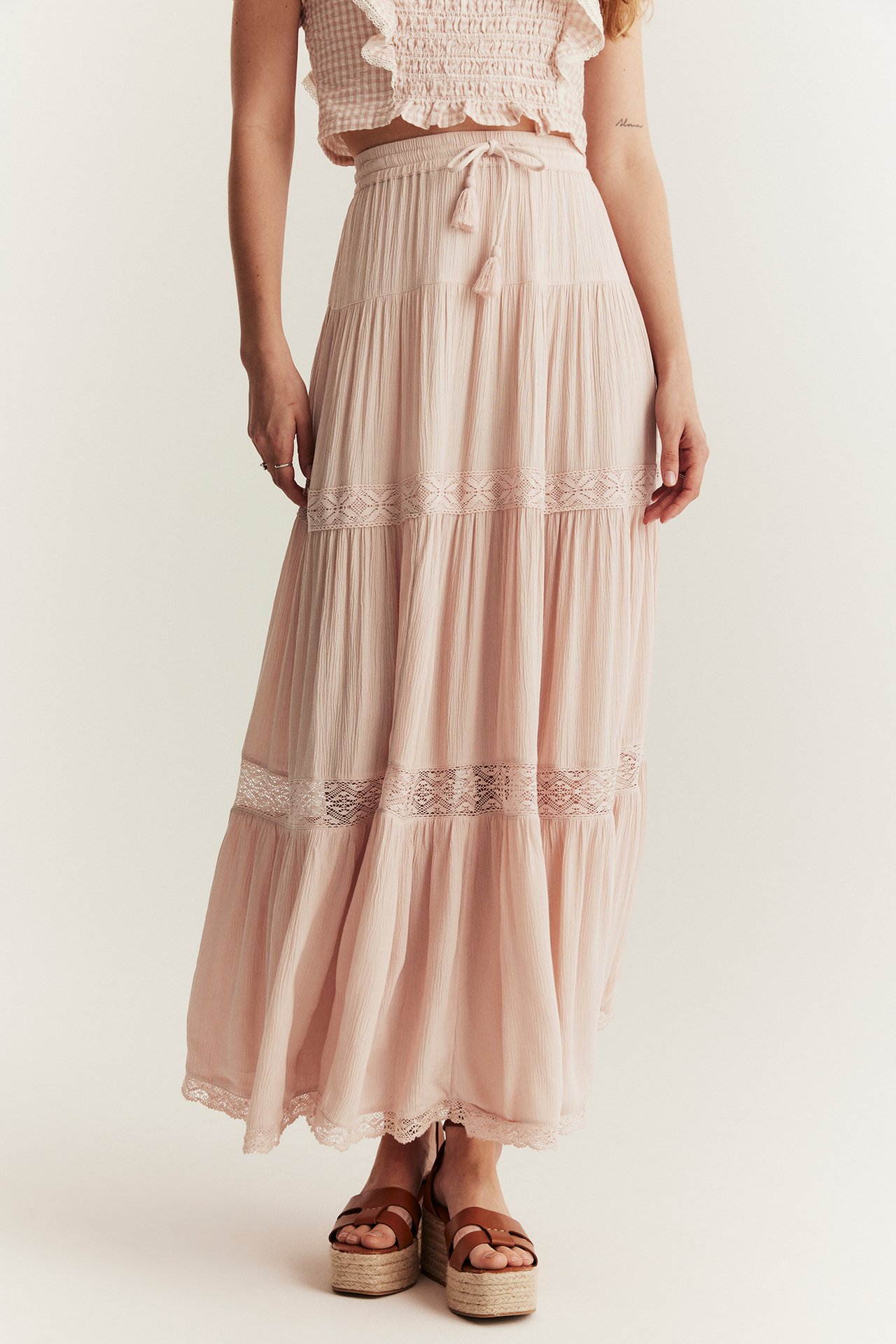 Long skirt from Newbie Woman - Light pink - 4