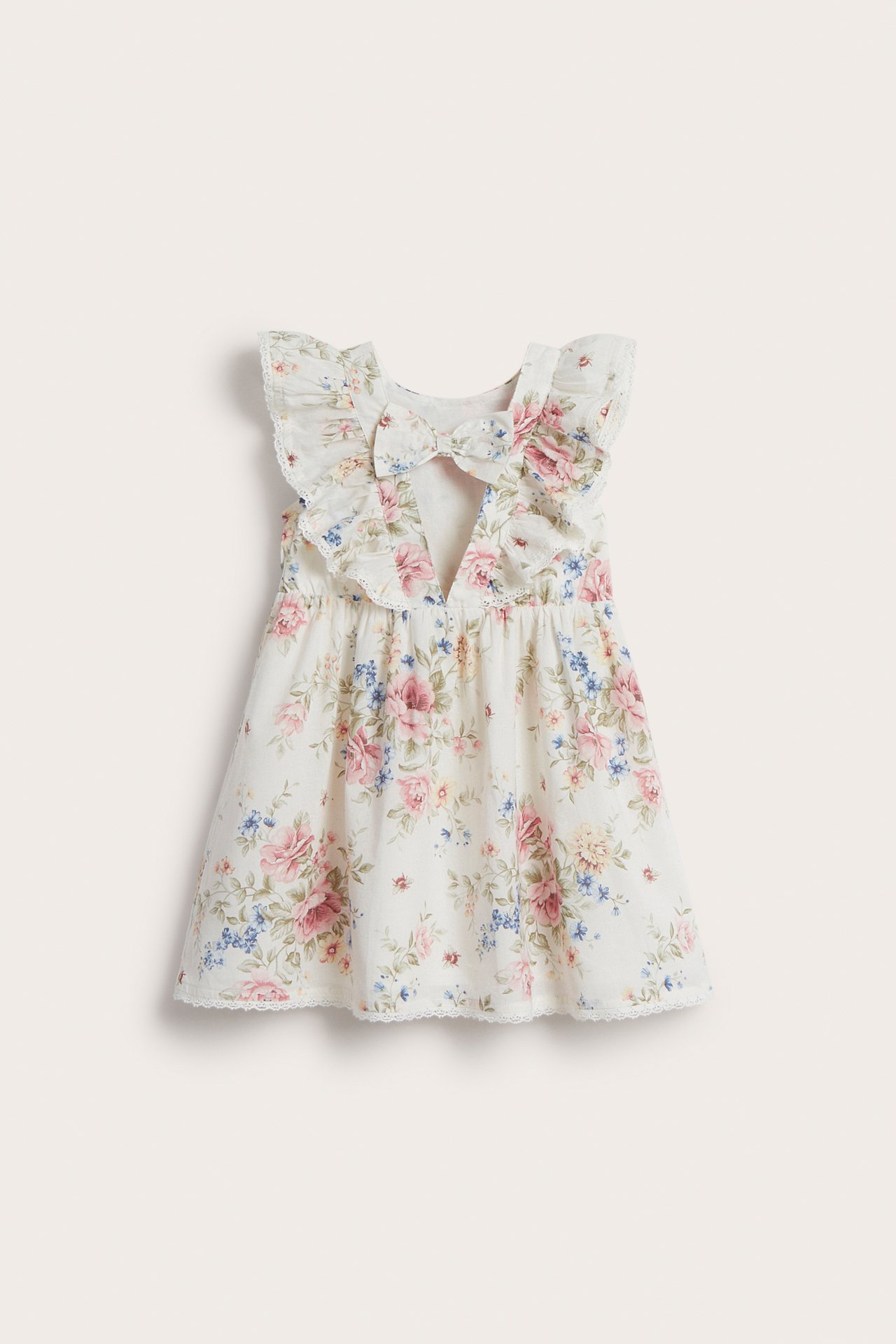 Floral cotton dress - Off-white - 6