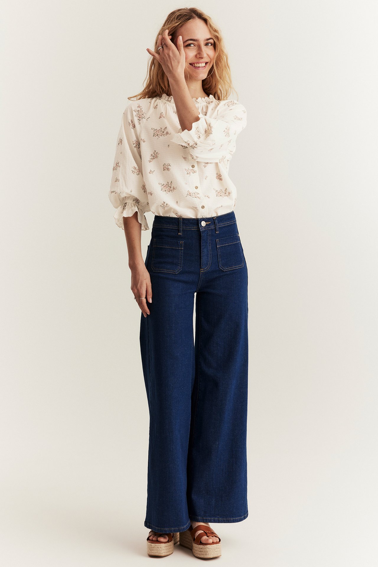 Floral blouse from Newbie Woman - Off-white - 4