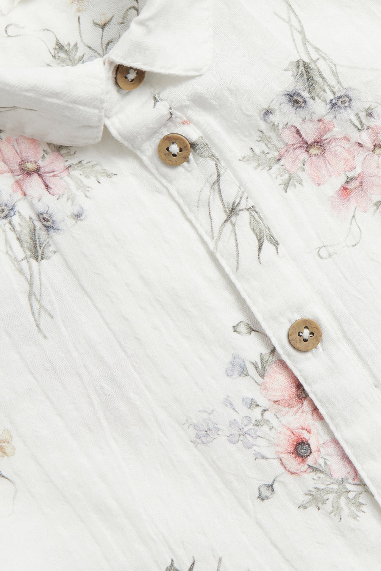 Short sleeve floral shirt - Off-white - 4