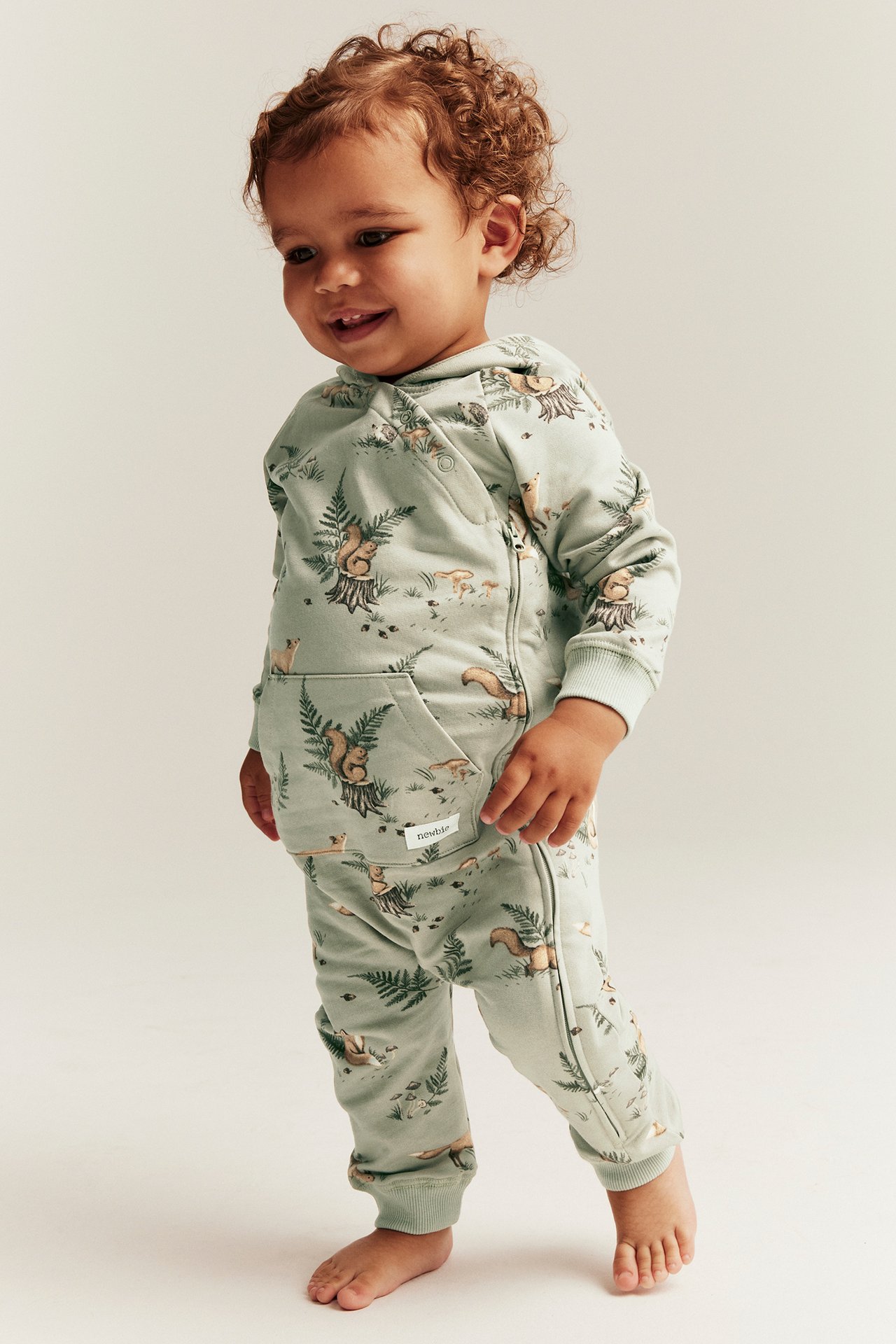 Forest print jumpsuit