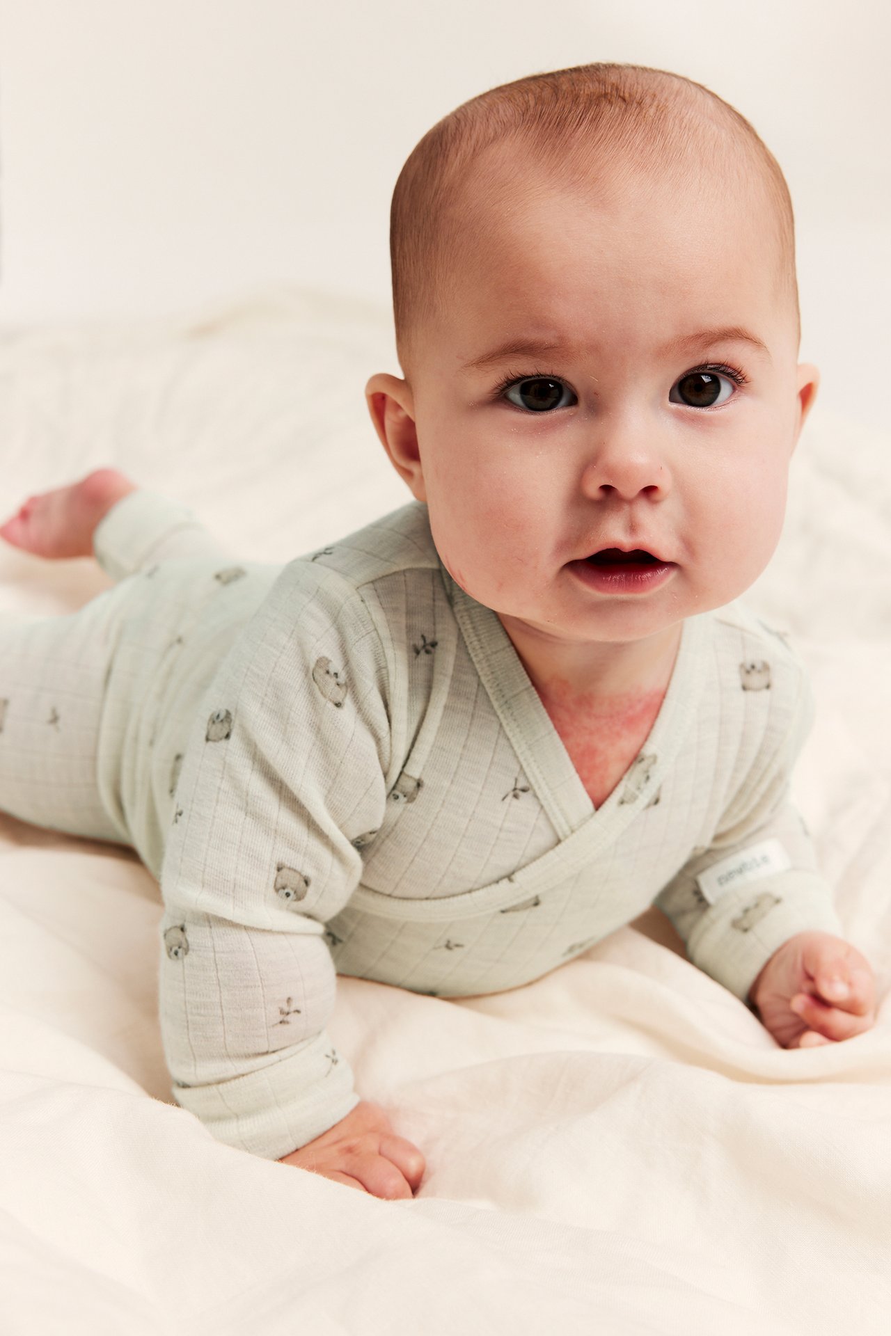 Ribbed wool bodysuit