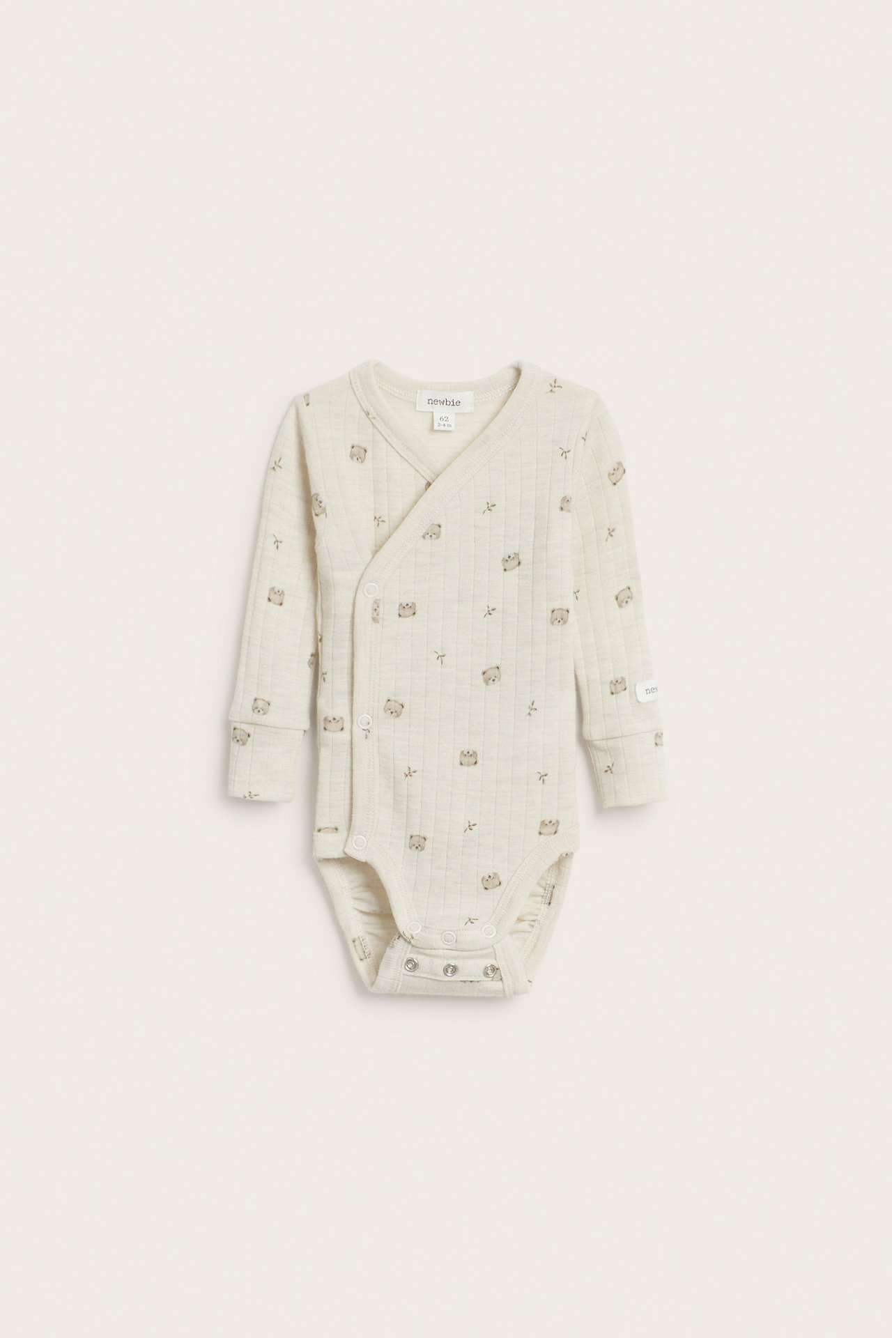 Ribbed wool bodysuit