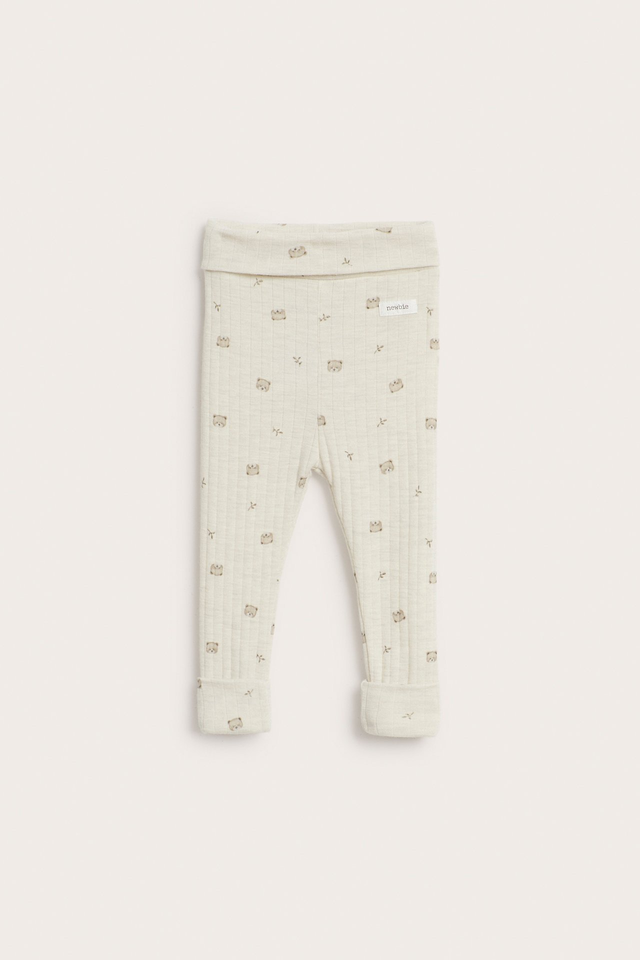 Ribbed wool leggings