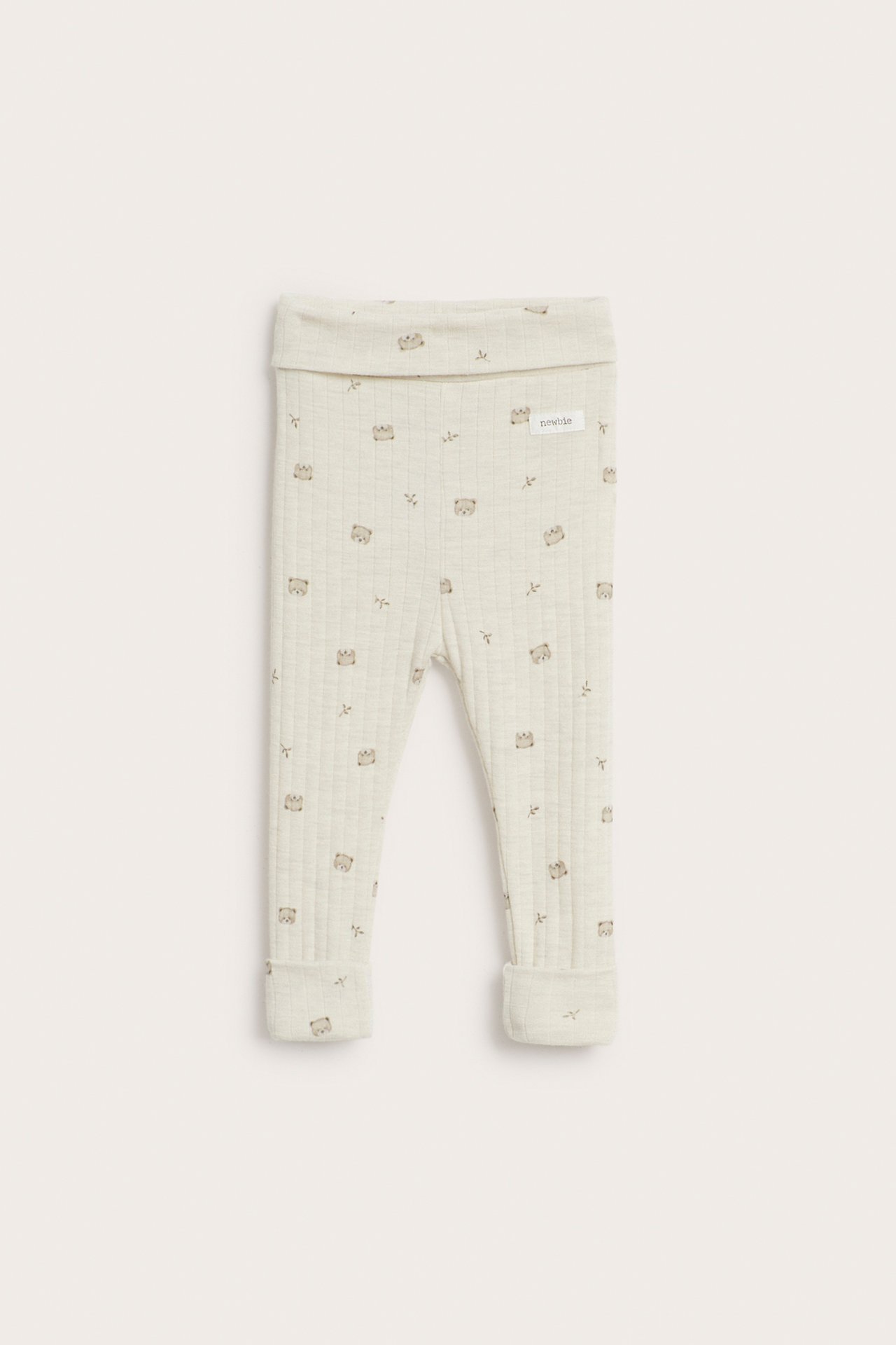 Ribbed wool leggings