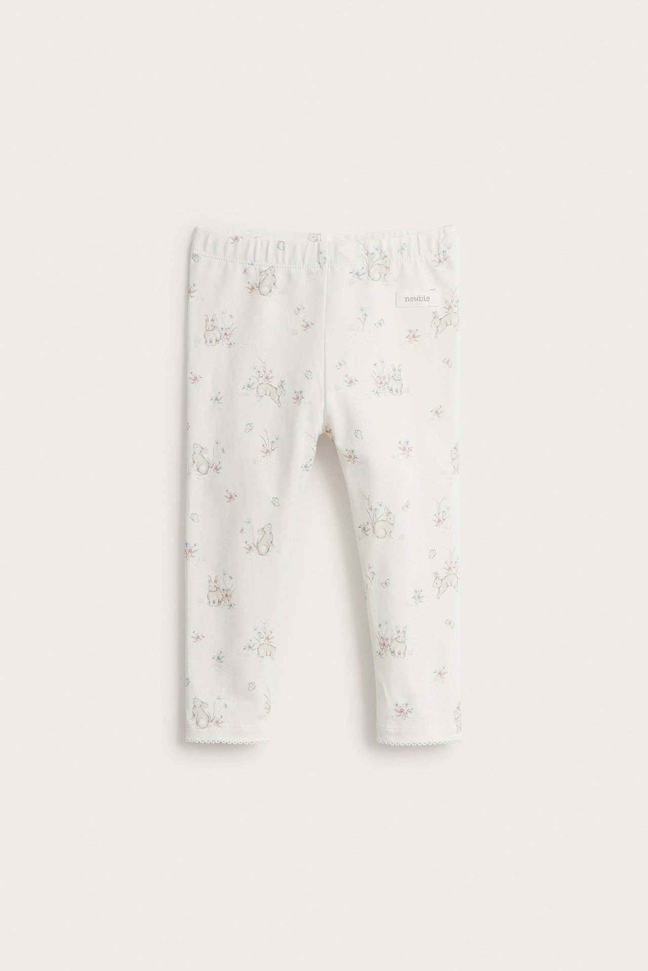 Leggings with rabbit motif