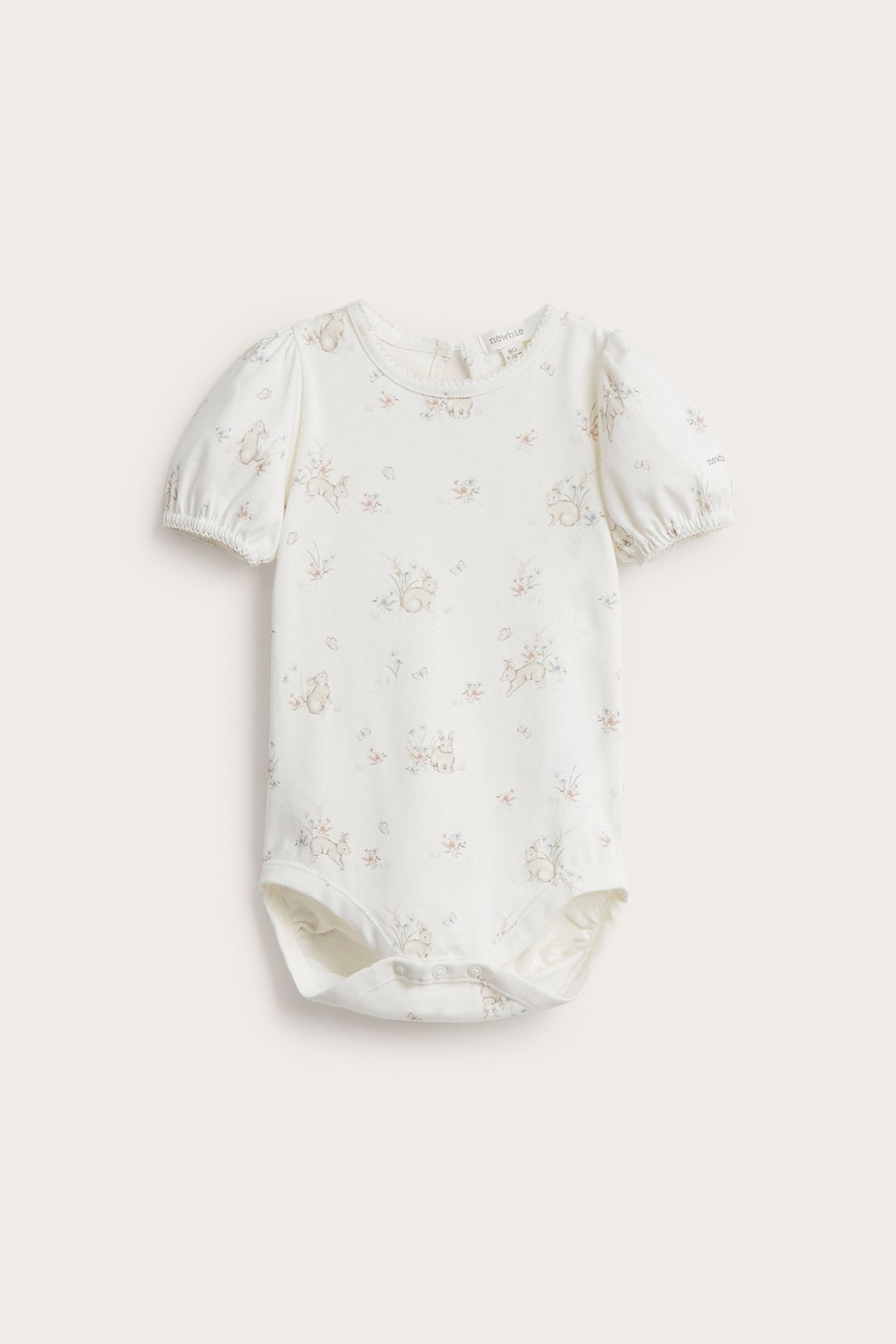 Bodysuit with rabbit print