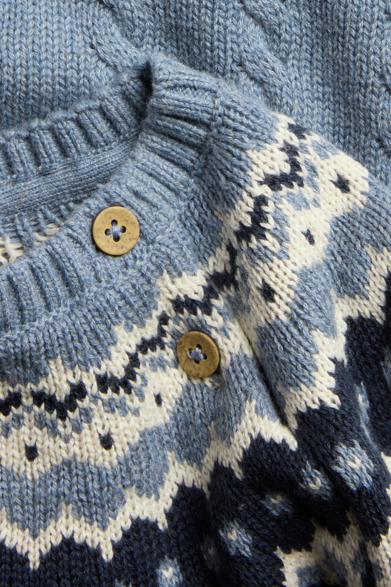 Jacquard-knit jumper - Blue - 4