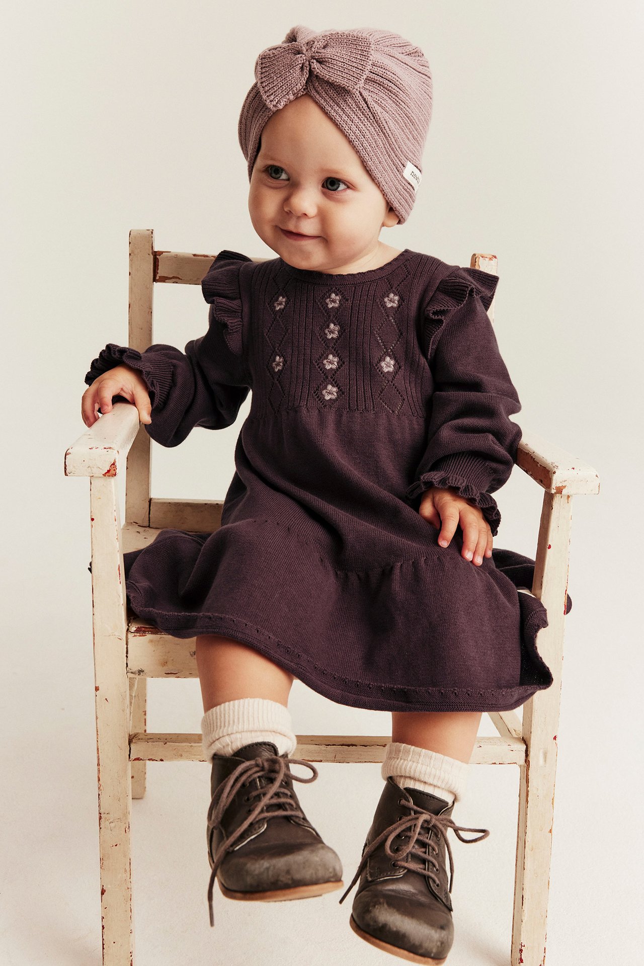 Fine-knit dress