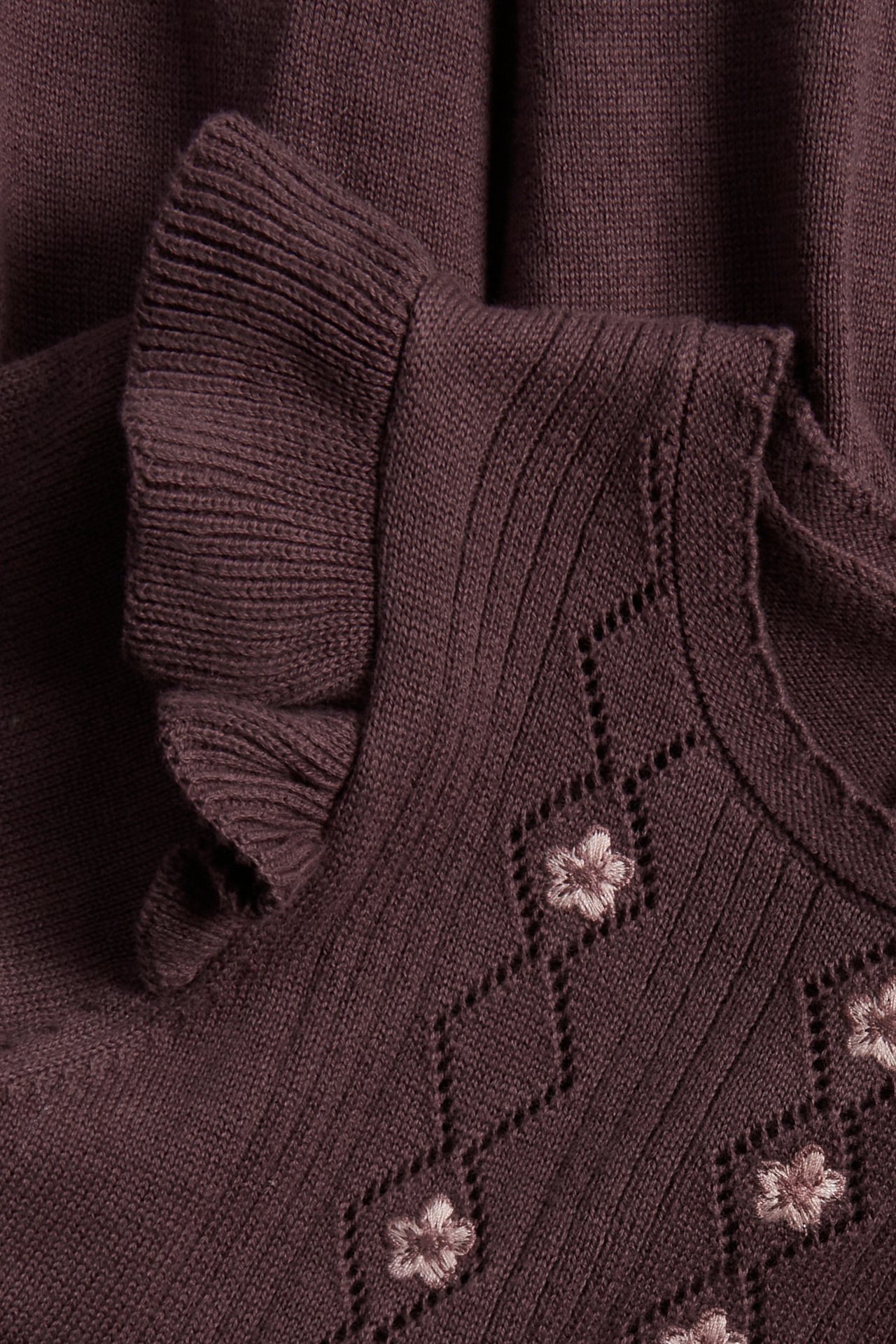Fine-knit dress - Purple - 4