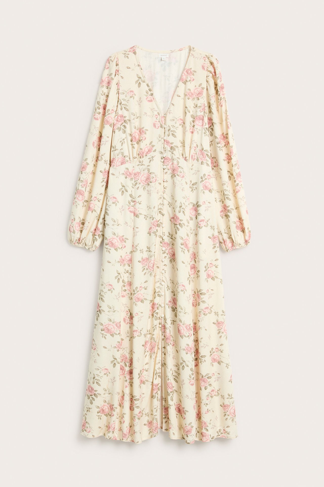 Floral dress by Newbie Woman - Light beige - 1