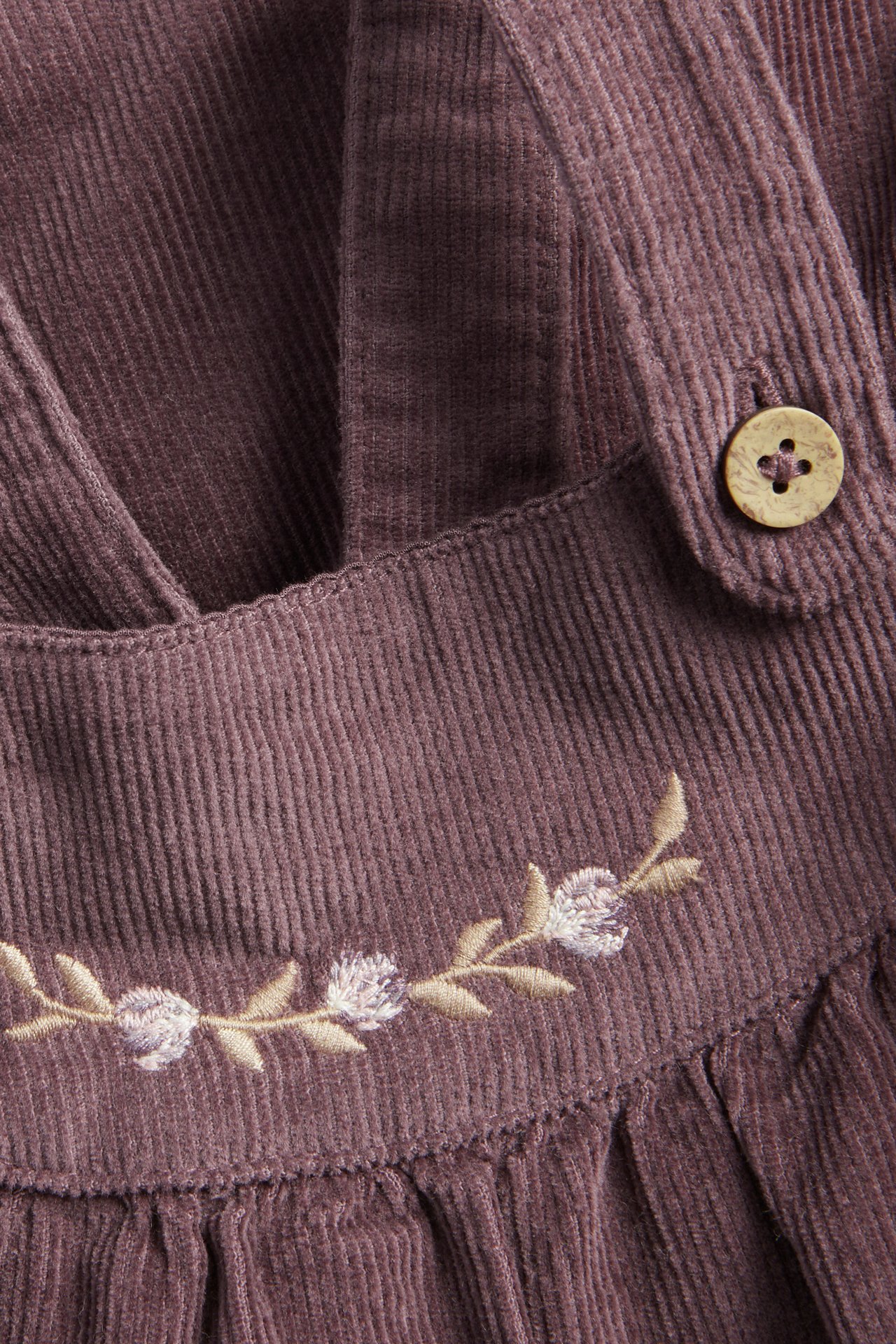 Corduroy pinafore dress