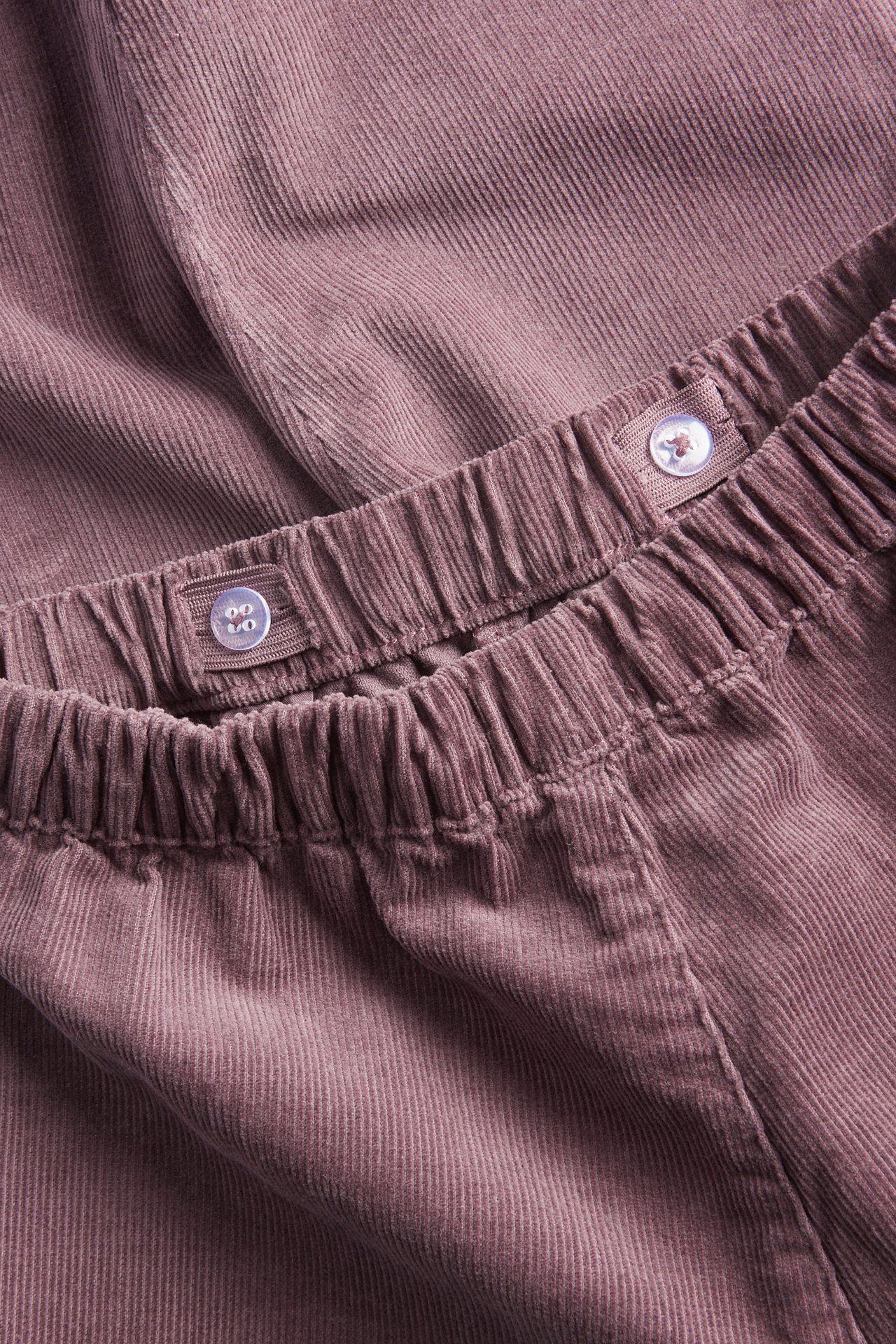 Corduroy trousers with embroidery