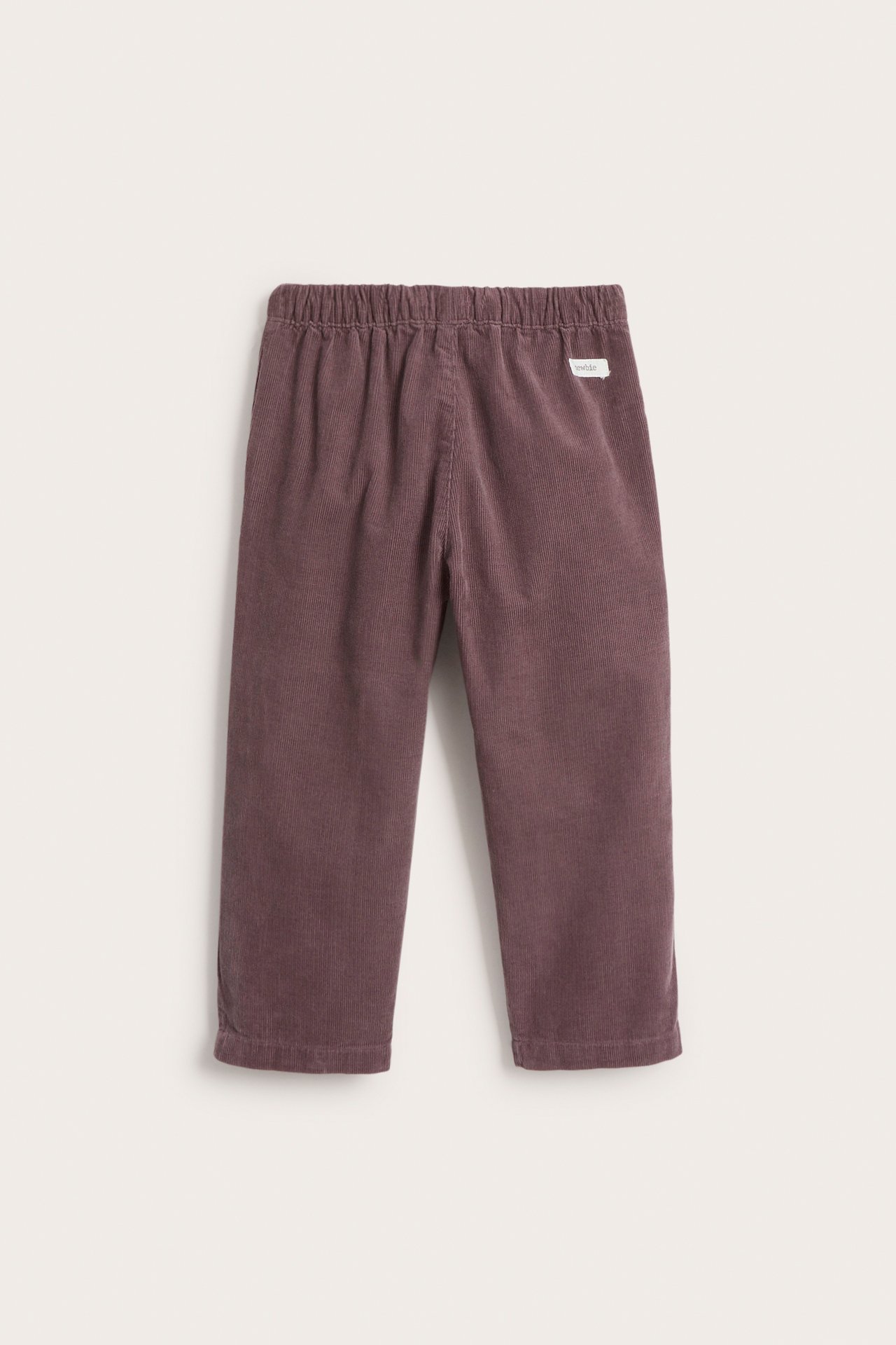 Corduroy trousers with embroidery