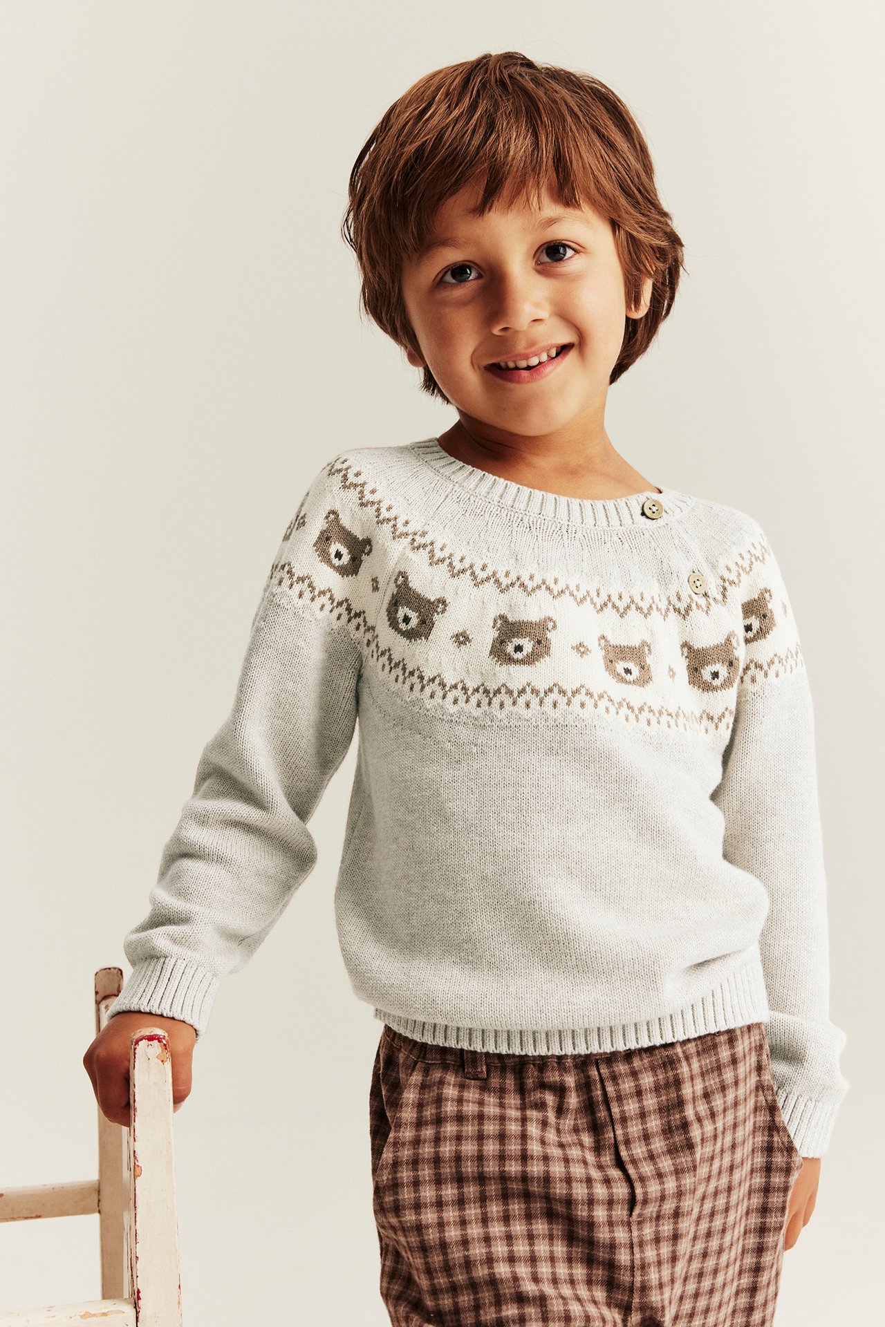 Jacquard-knit jumper