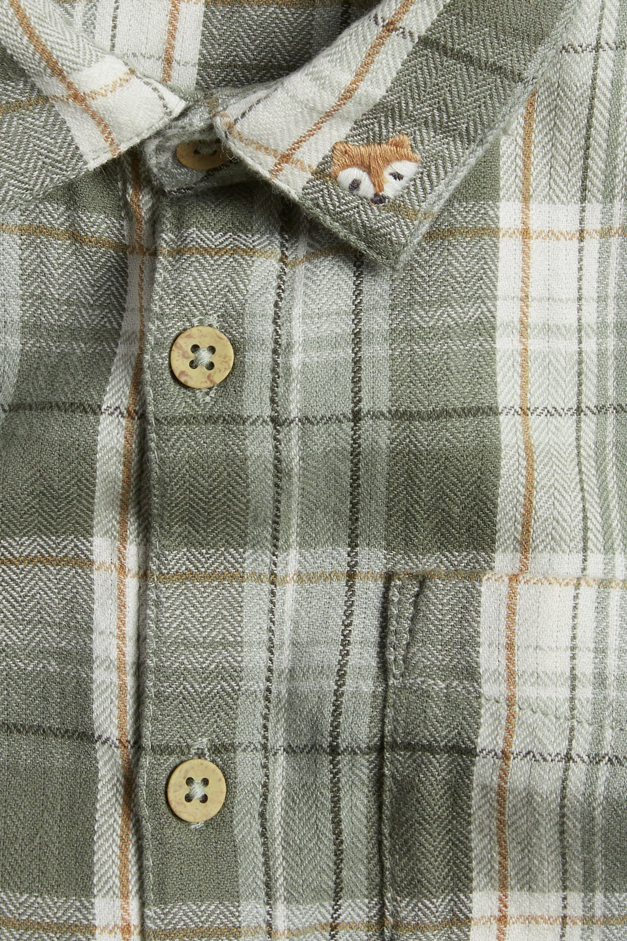 Woven shirt with collar