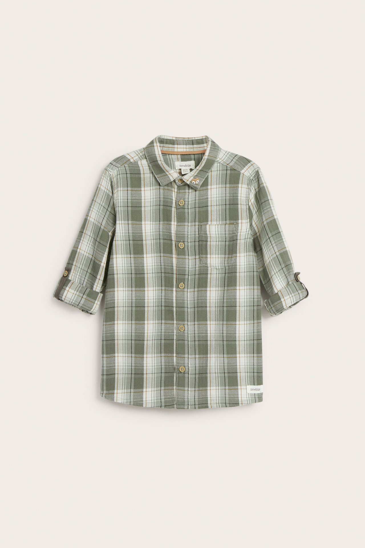 Woven shirt with collar