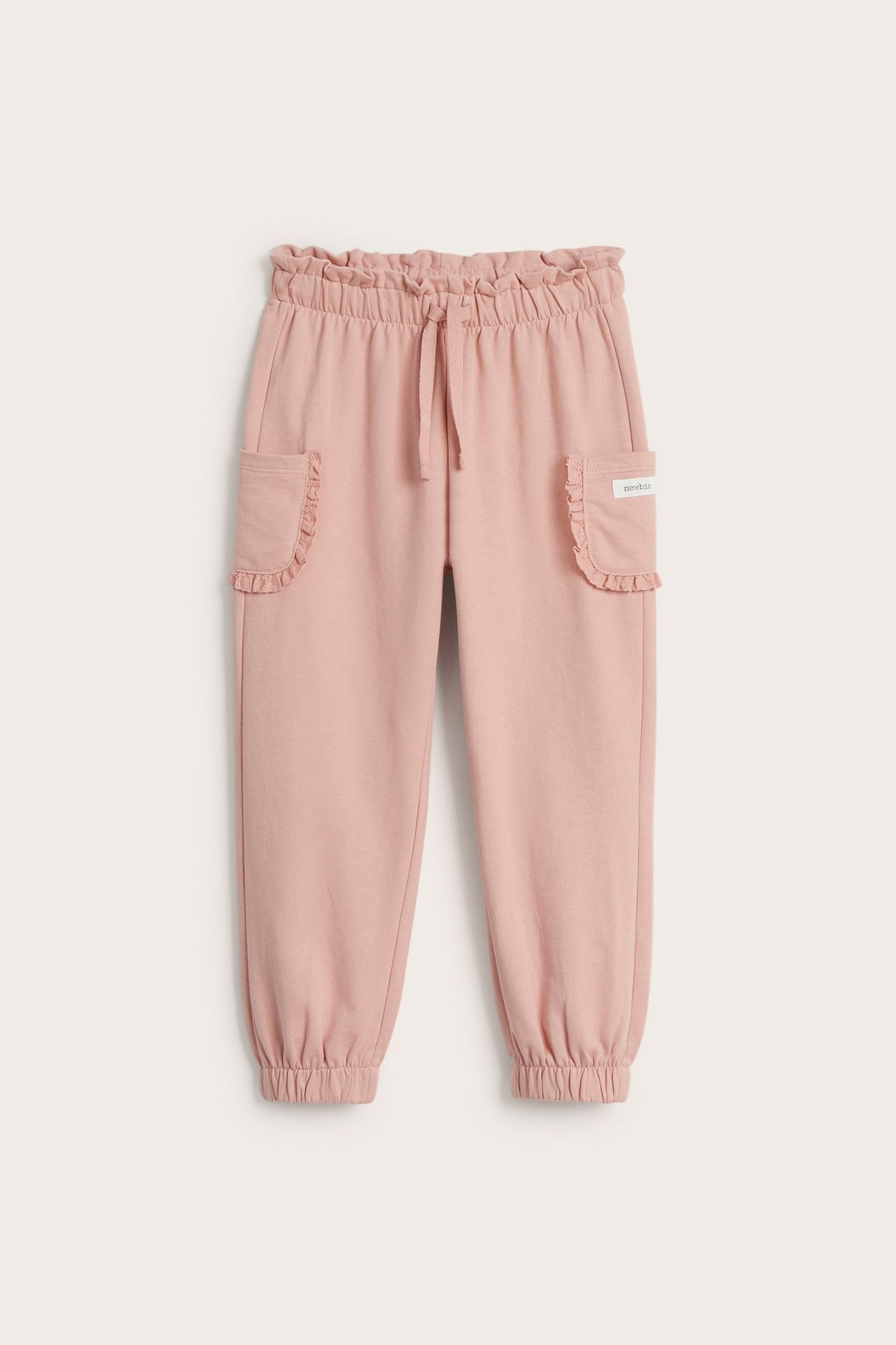 Trousers with pockets and lace