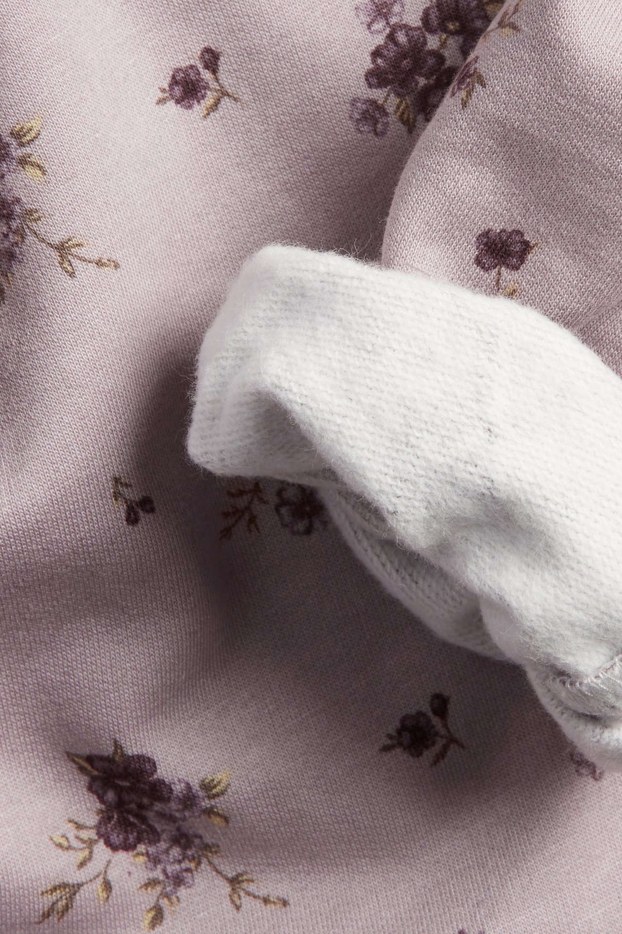 Floral sweatshirt with frill