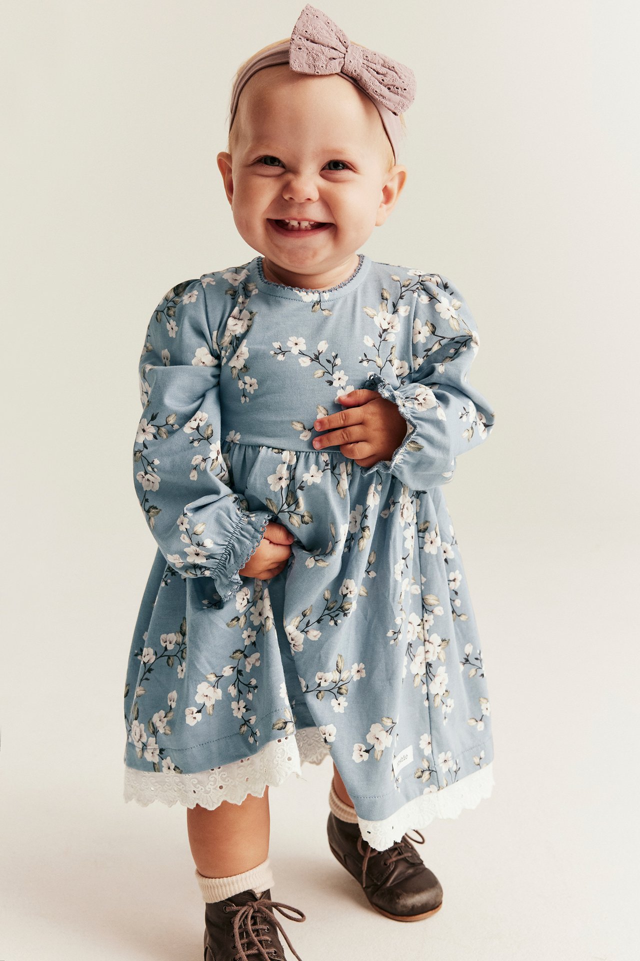 Floral jersey dress
