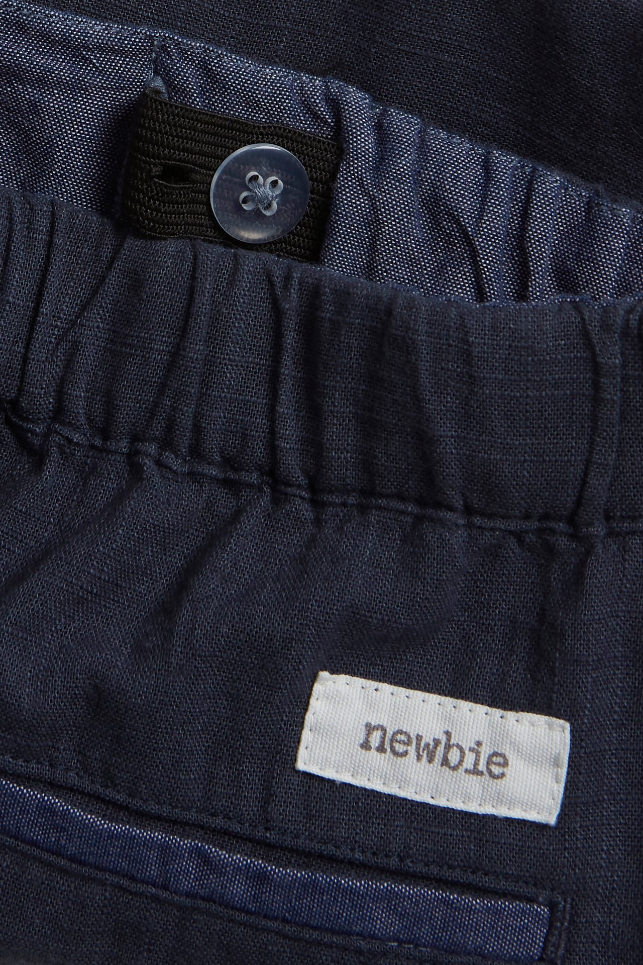 Gewebte Shorts mit Taschen - Dunkelblau - 2