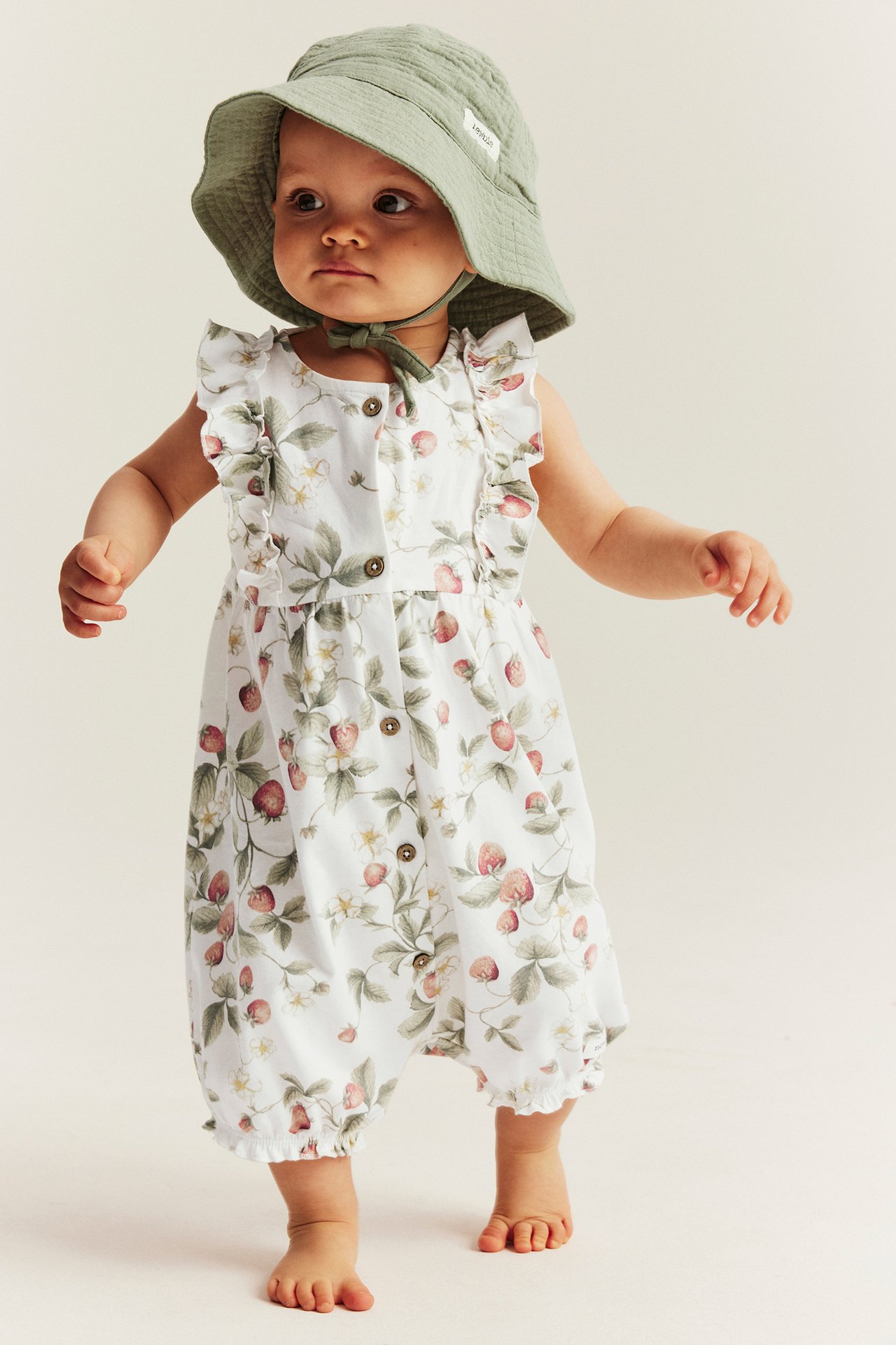 Playsuit with lovely frills