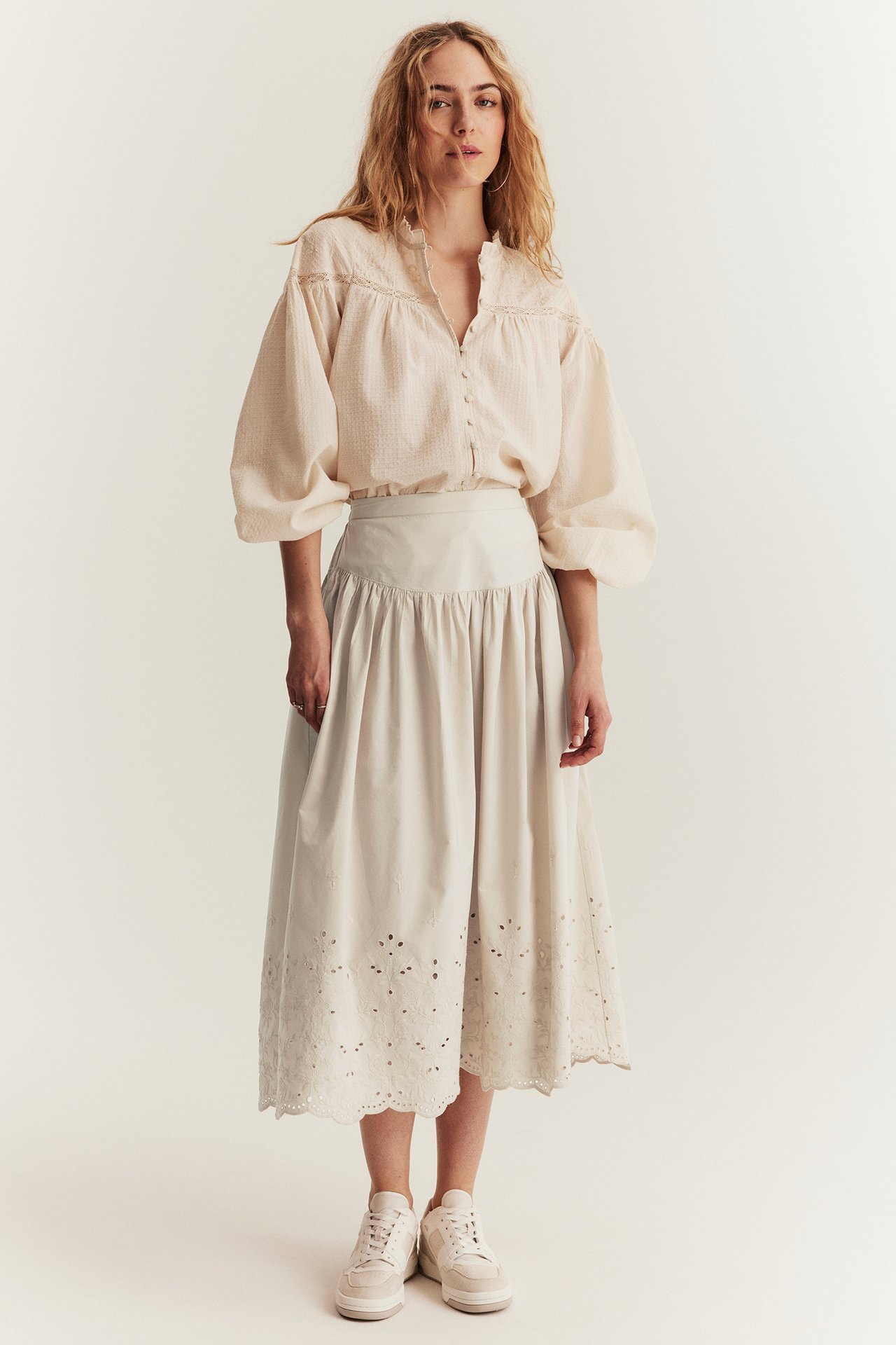 Embroidered skirt from Newbie Woman - Beige - 5