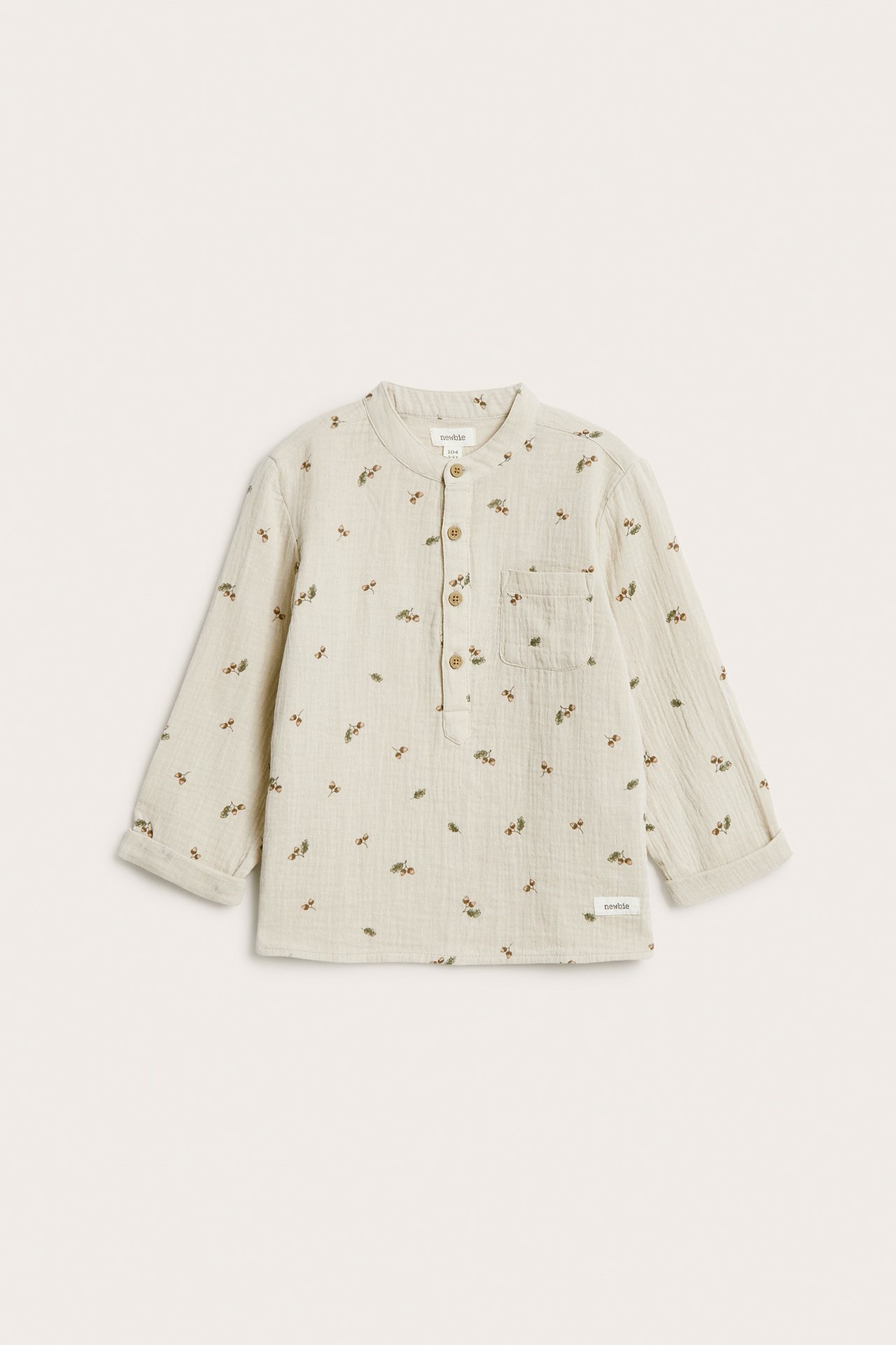 Long sleeve muslin shirt