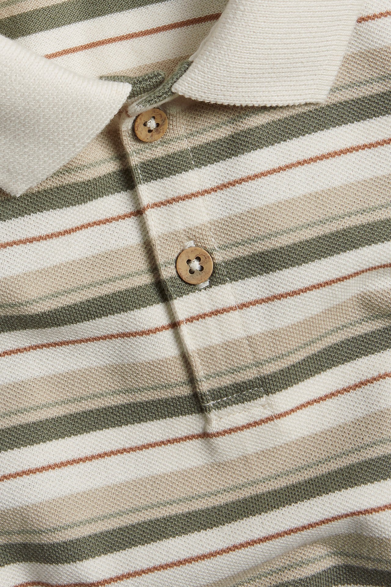 Striped polo shirt