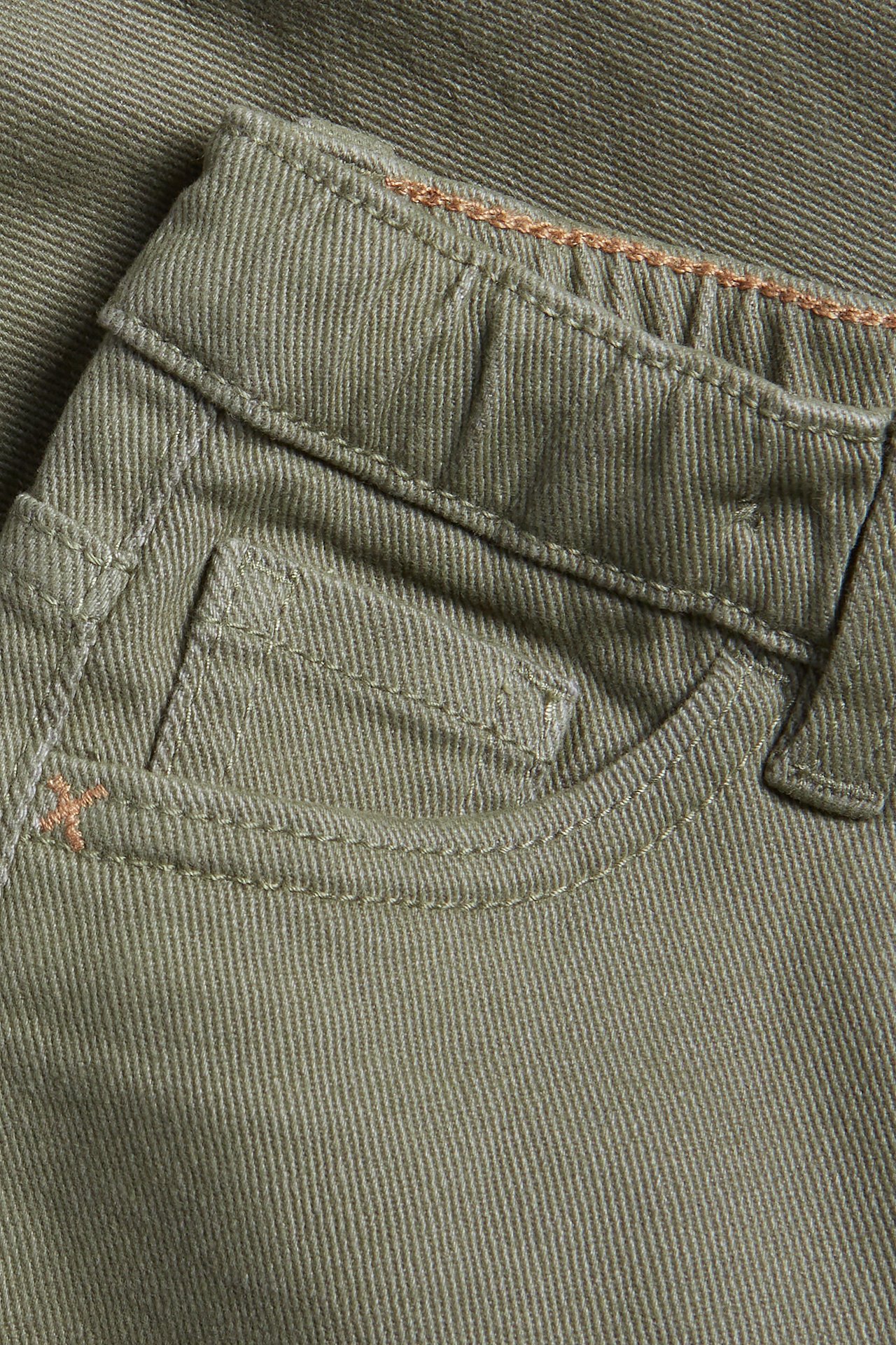 Woven twill trousers - Green - 3