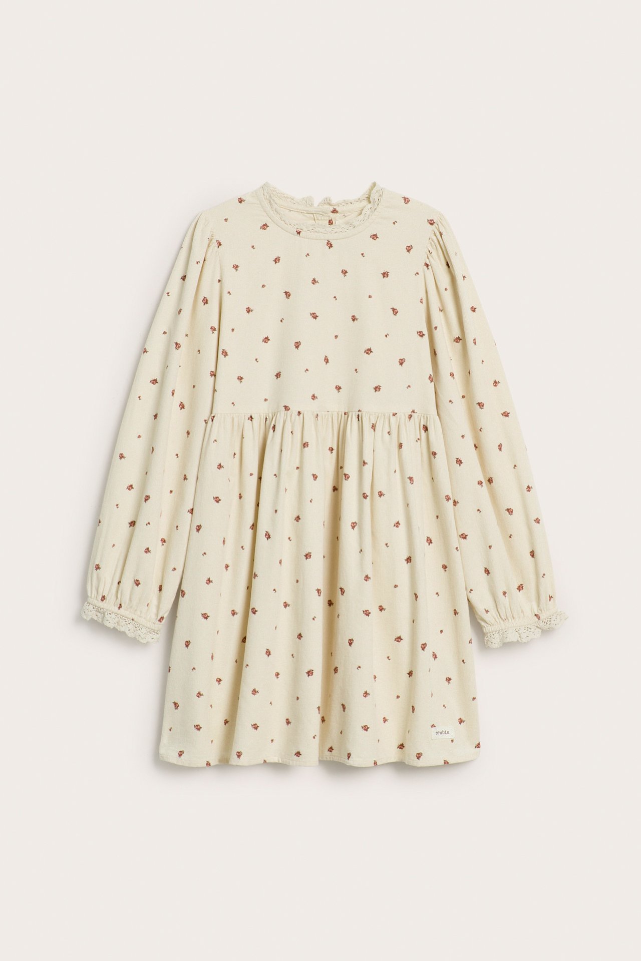 Floral corduroy dress