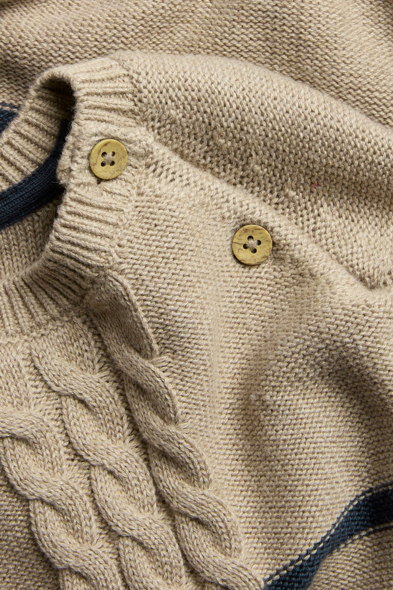 Striped knitted jumper