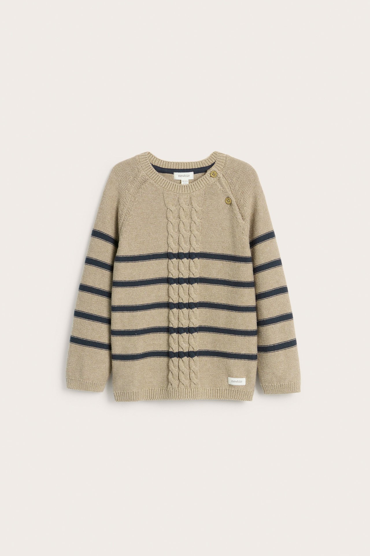 Striped knitted jumper