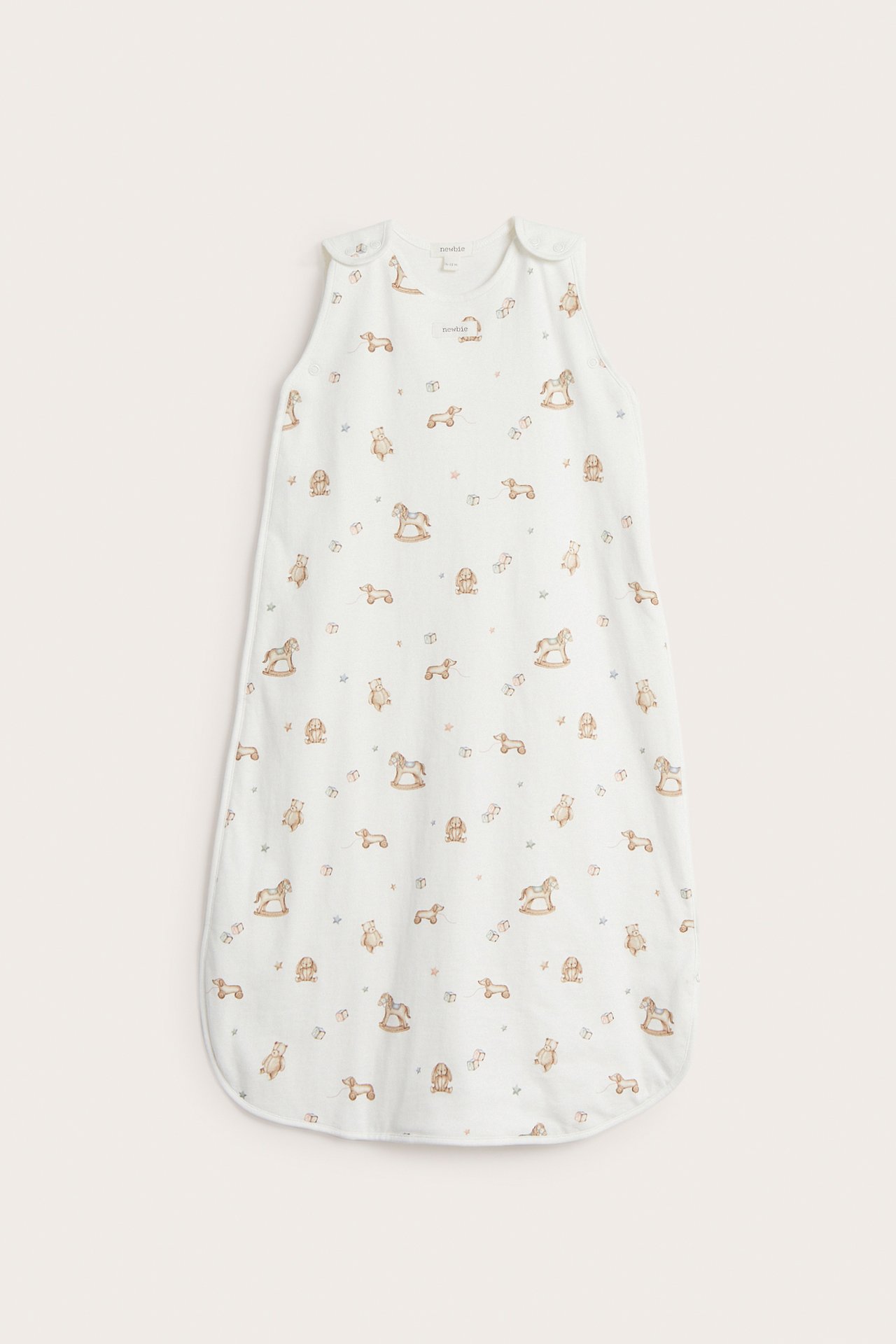 Toy print sleeping bag
