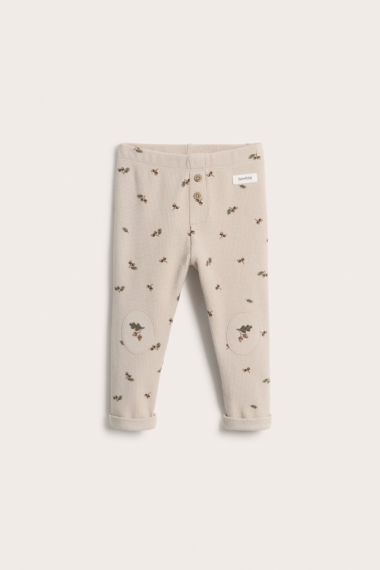 Cute acorn leggings - Beige - 2