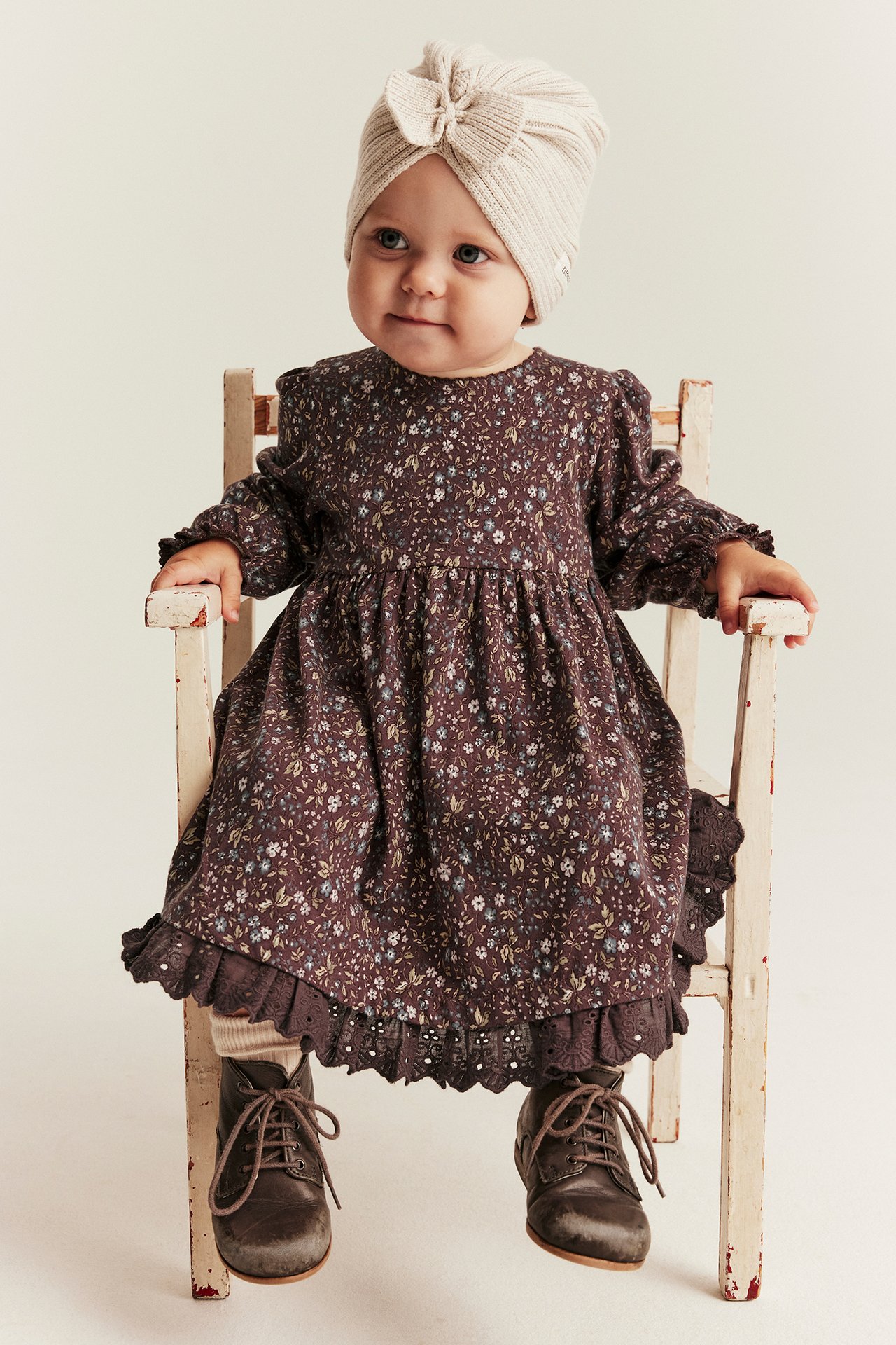 Floral jersey dress