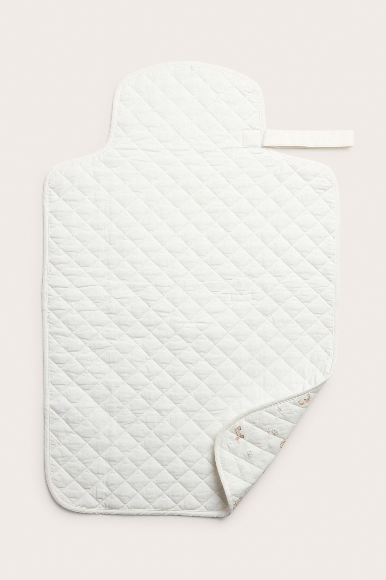 Patterned foldable changing mat - Off-white - 3