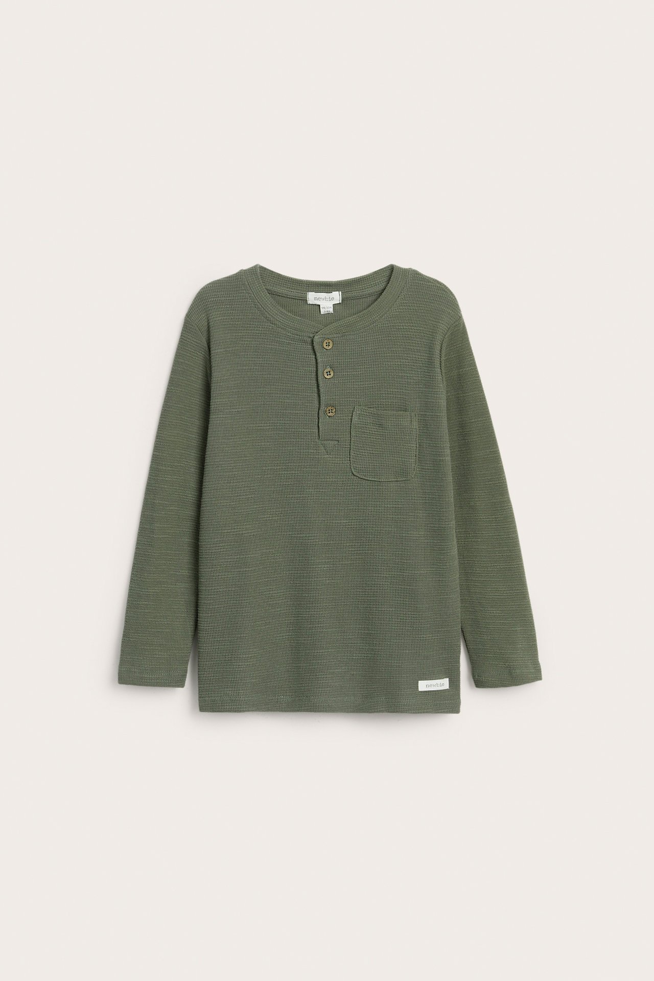 Langärmliges Grandpa-Shirt - Grün - 1