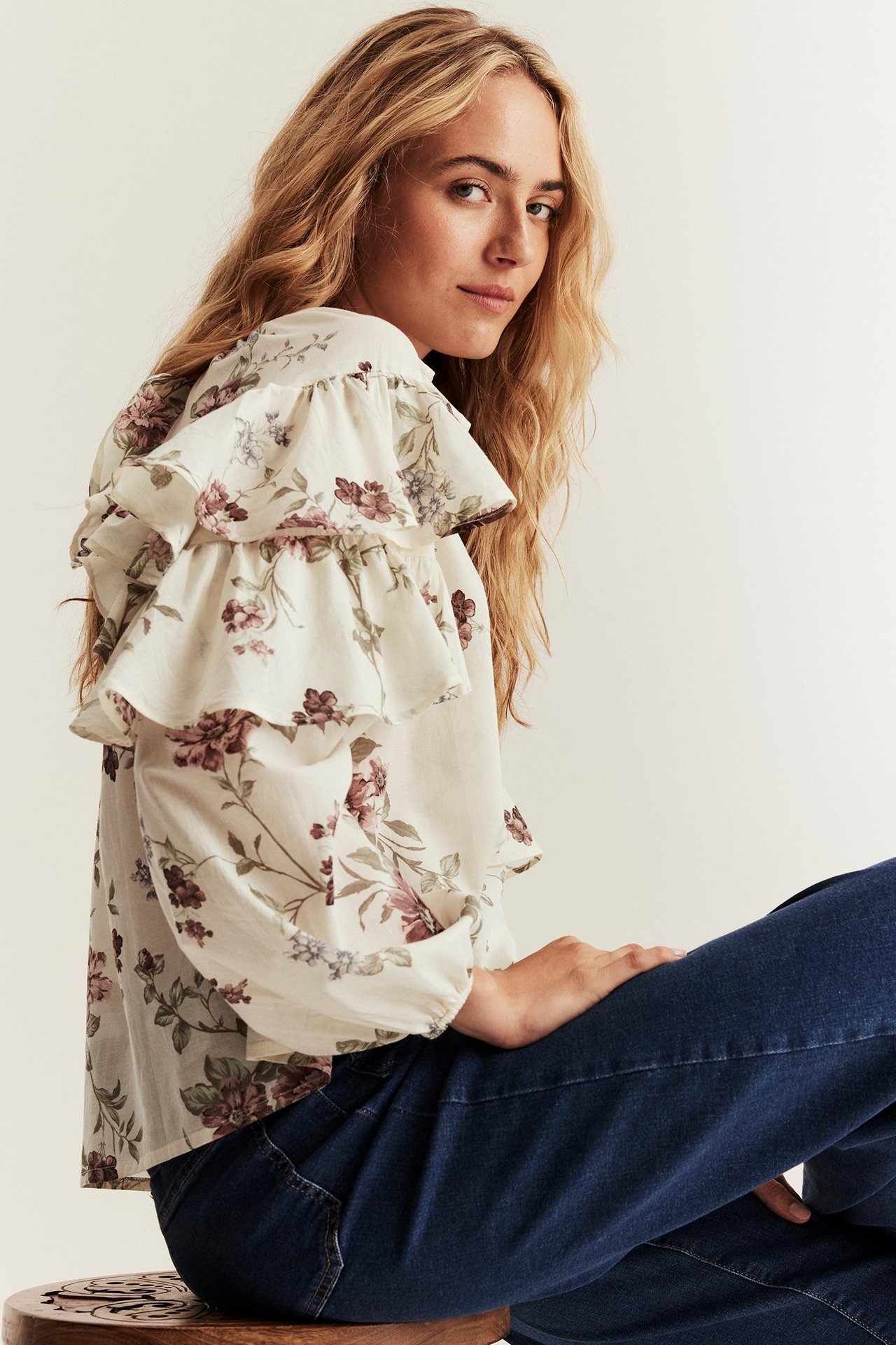 Bluse mit Blumen Newbie Woman