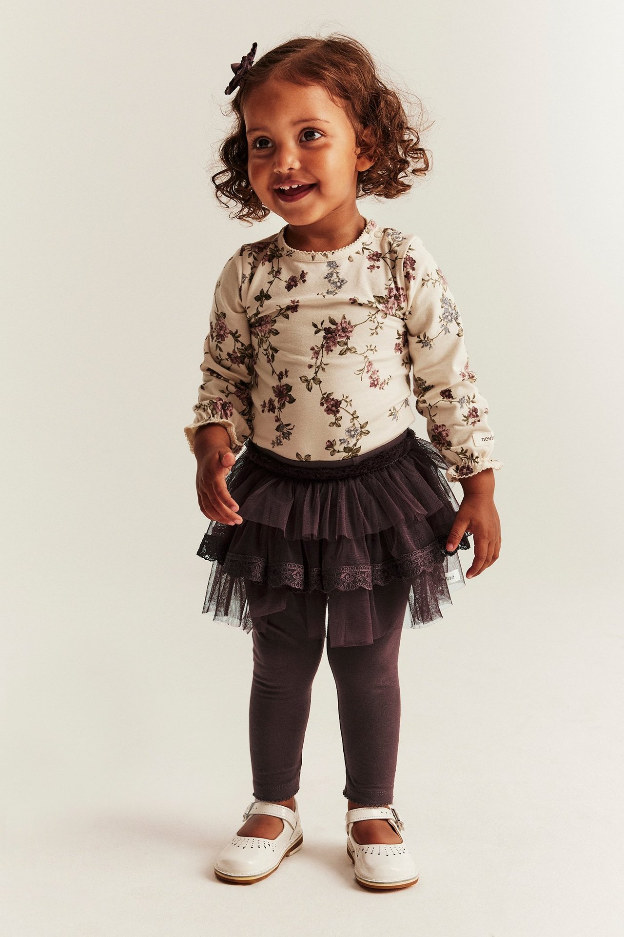 Leggings with tulle skirt