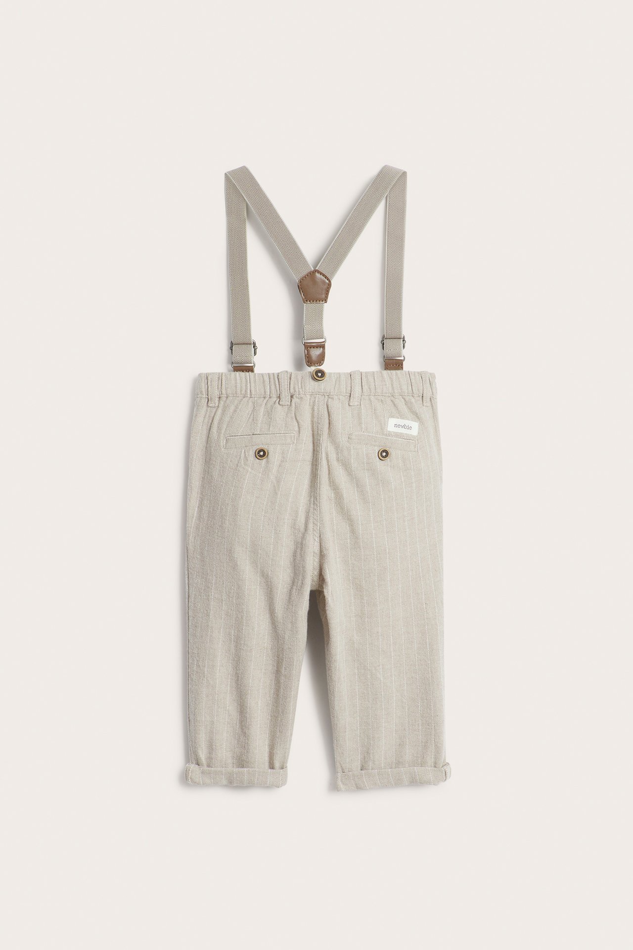 Woven dress trousers with braces