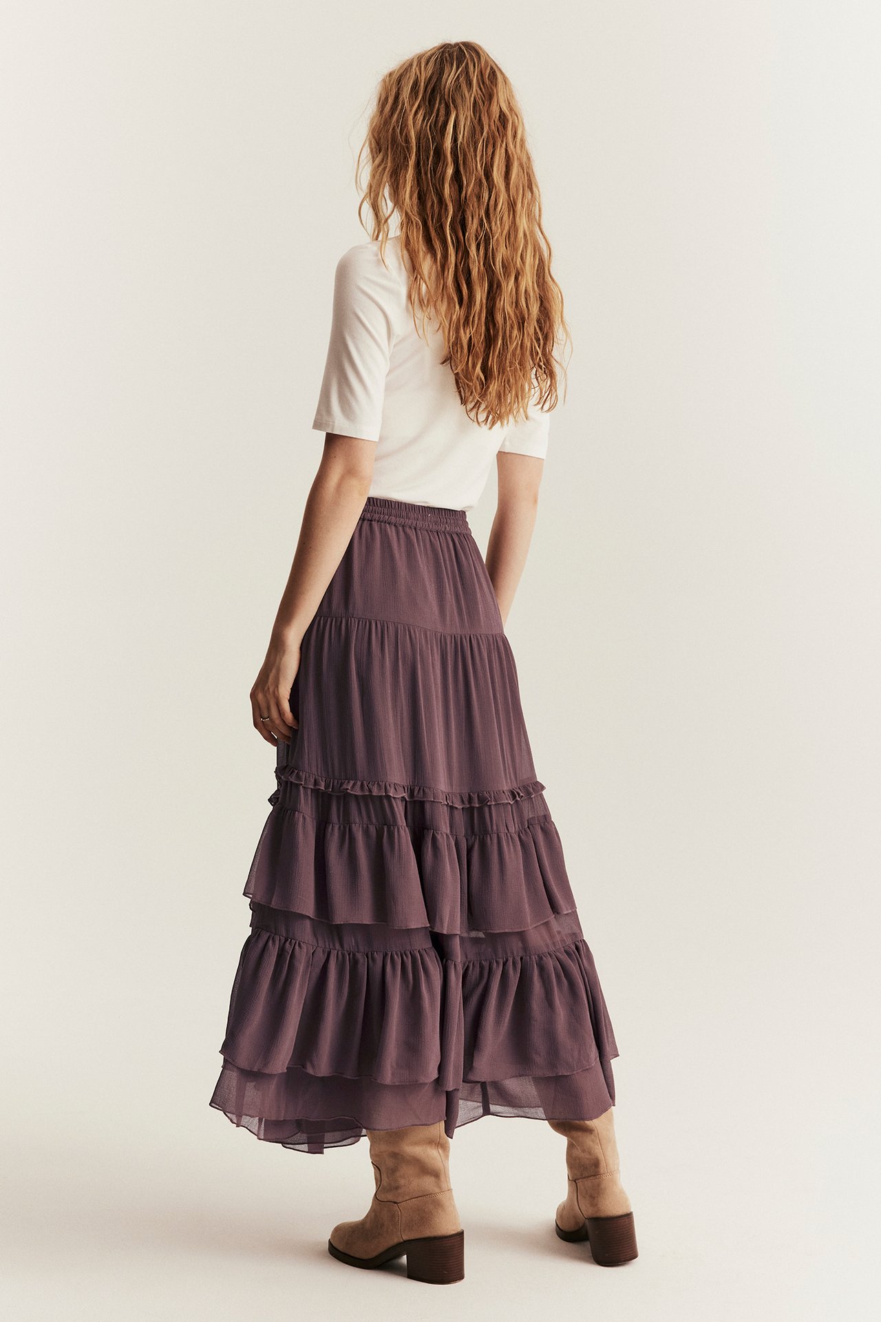 Chiffon skirt from Newbie Woman - Purple - 180cm / Storlek: S - 2